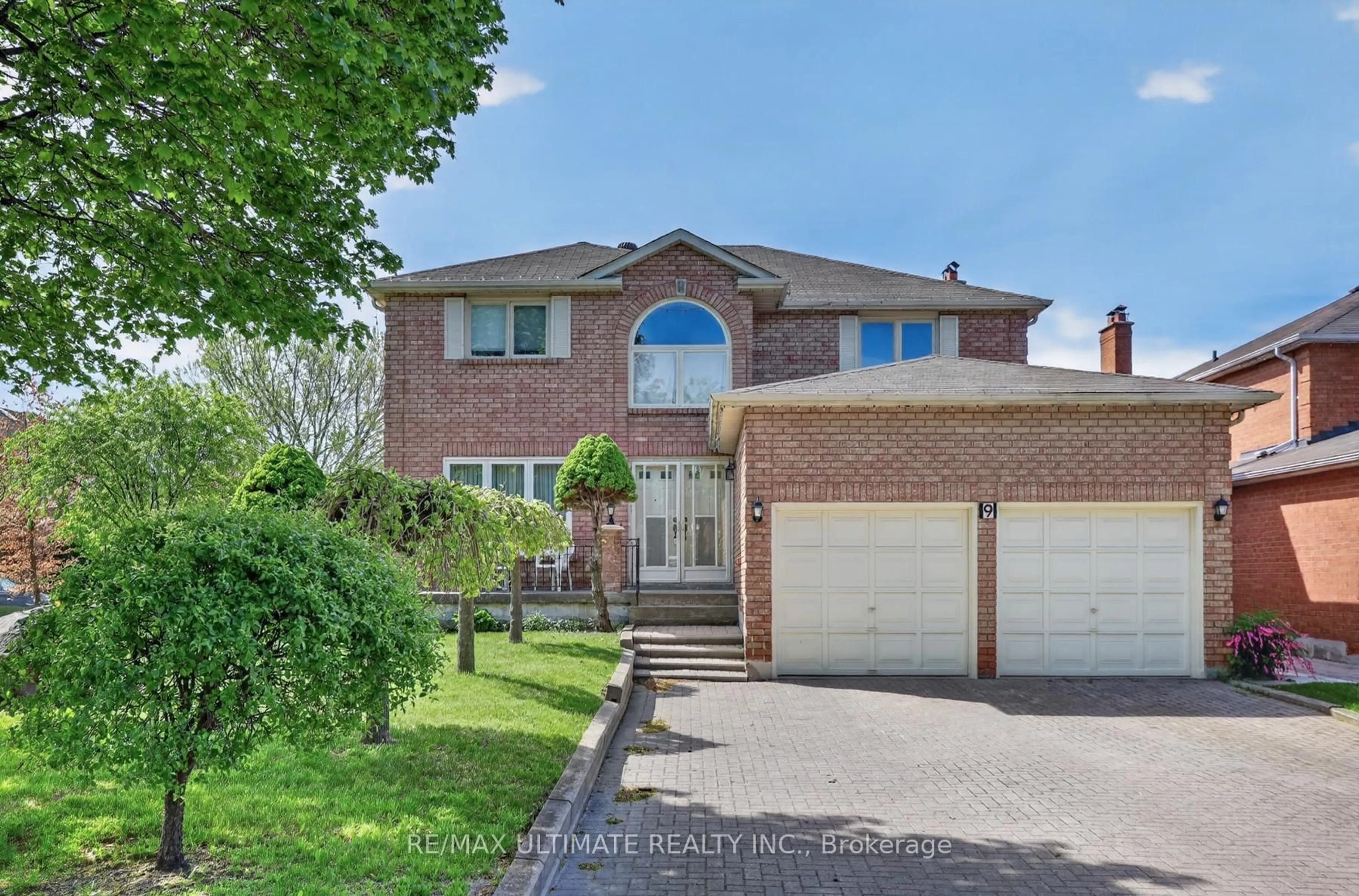 Home with brick exterior material, street for 9 Avoca Dr, Markham Ontario L3R 8X9