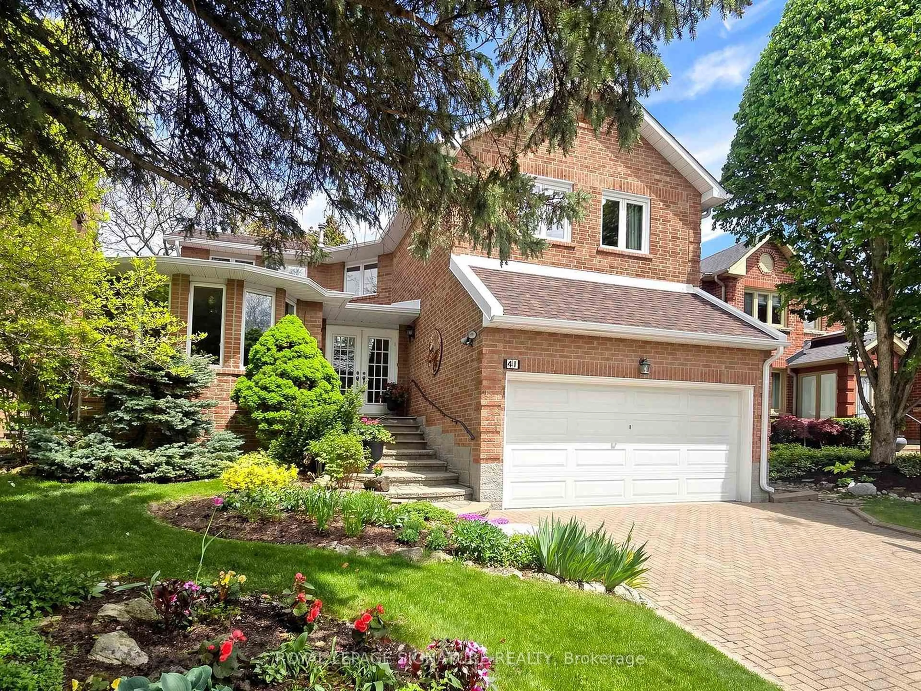 Home with brick exterior material, street for 41 Prince Edward Blvd, Markham Ontario L3T 7G1