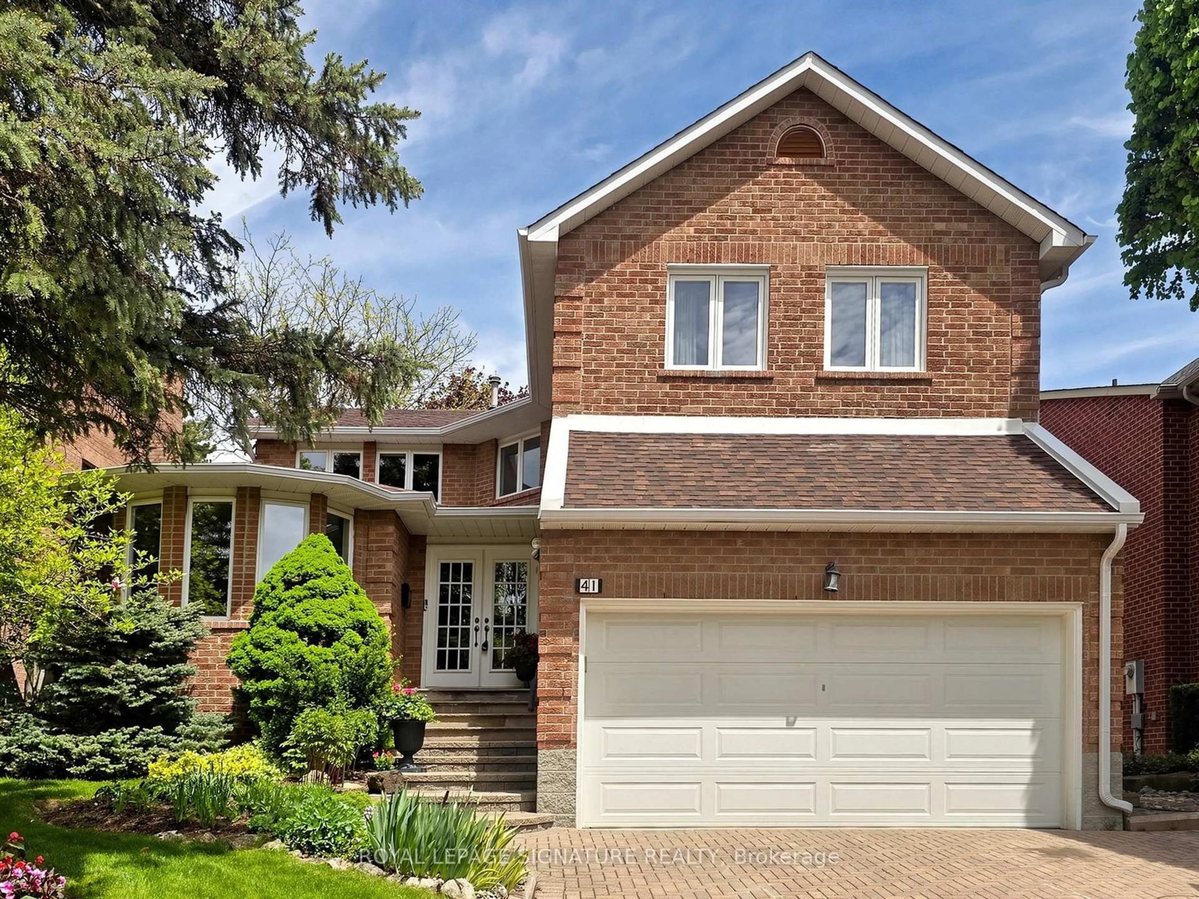 Home with brick exterior material, street for 41 Prince Edward Blvd, Markham Ontario L3T 7G1