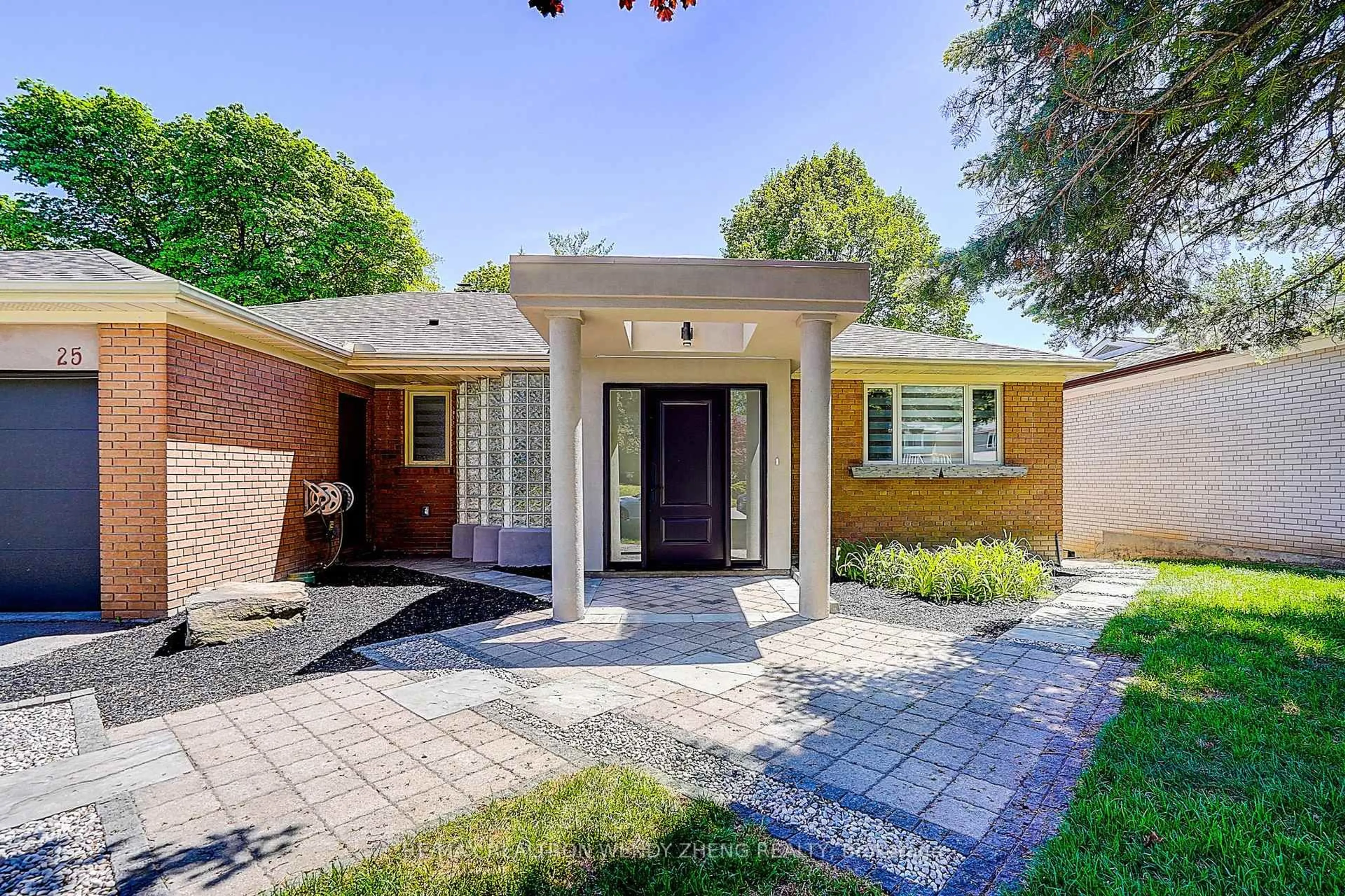 Home with brick exterior material, street for 25 Dalmeny Rd, Markham Ontario L3T 1M1