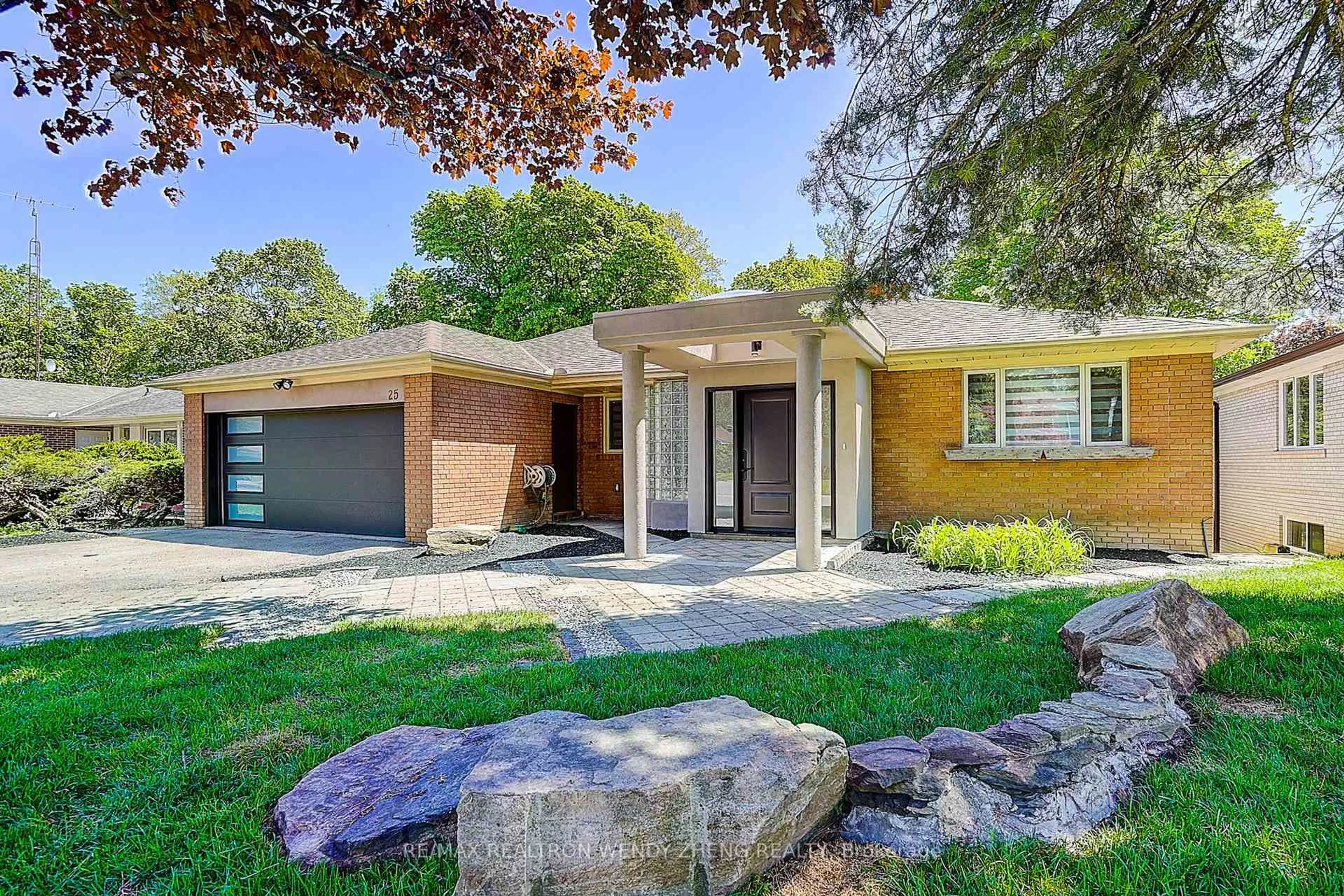Home with brick exterior material, street for 25 Dalmeny Rd, Markham Ontario L3T 1M1