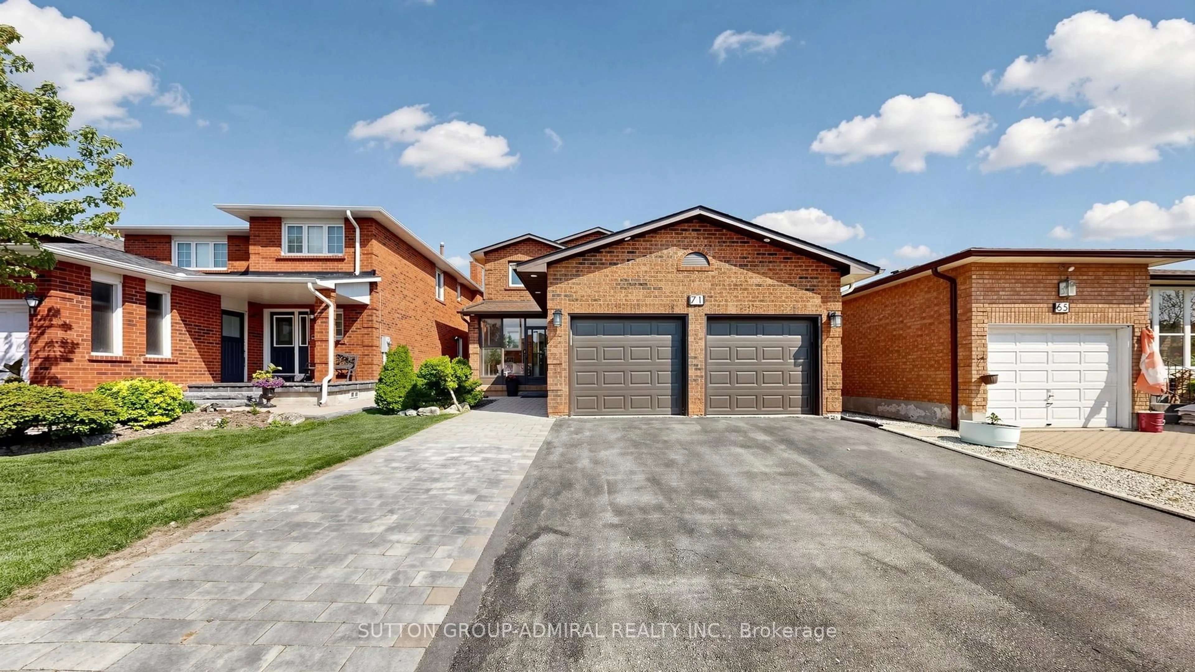 Home with brick exterior material, street for 71 Oliver Lane, Vaughan Ontario L6A 1B2
