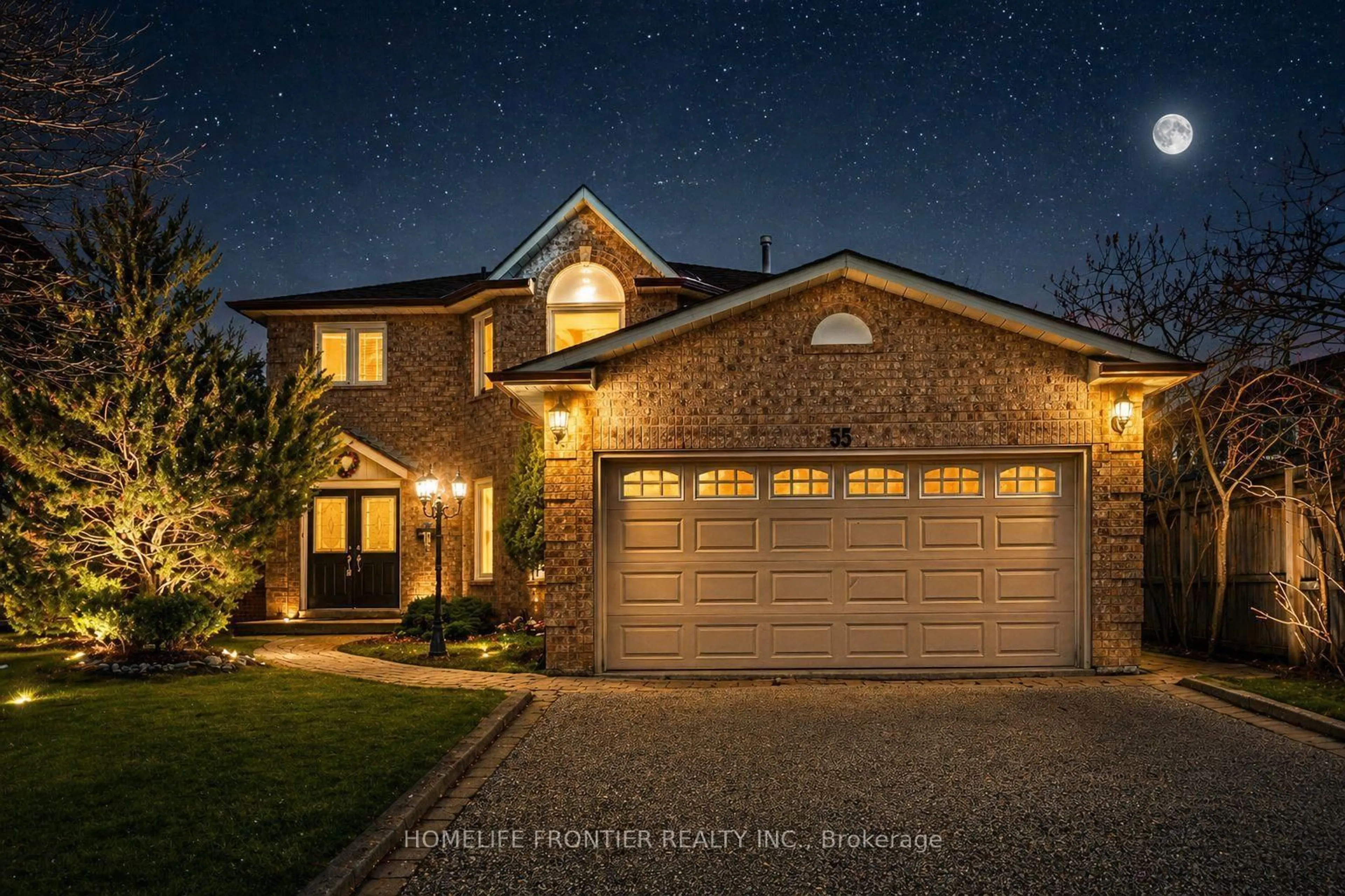 Home with brick exterior material, street for 55 Attridge Dr, Aurora Ontario L4G 6J4