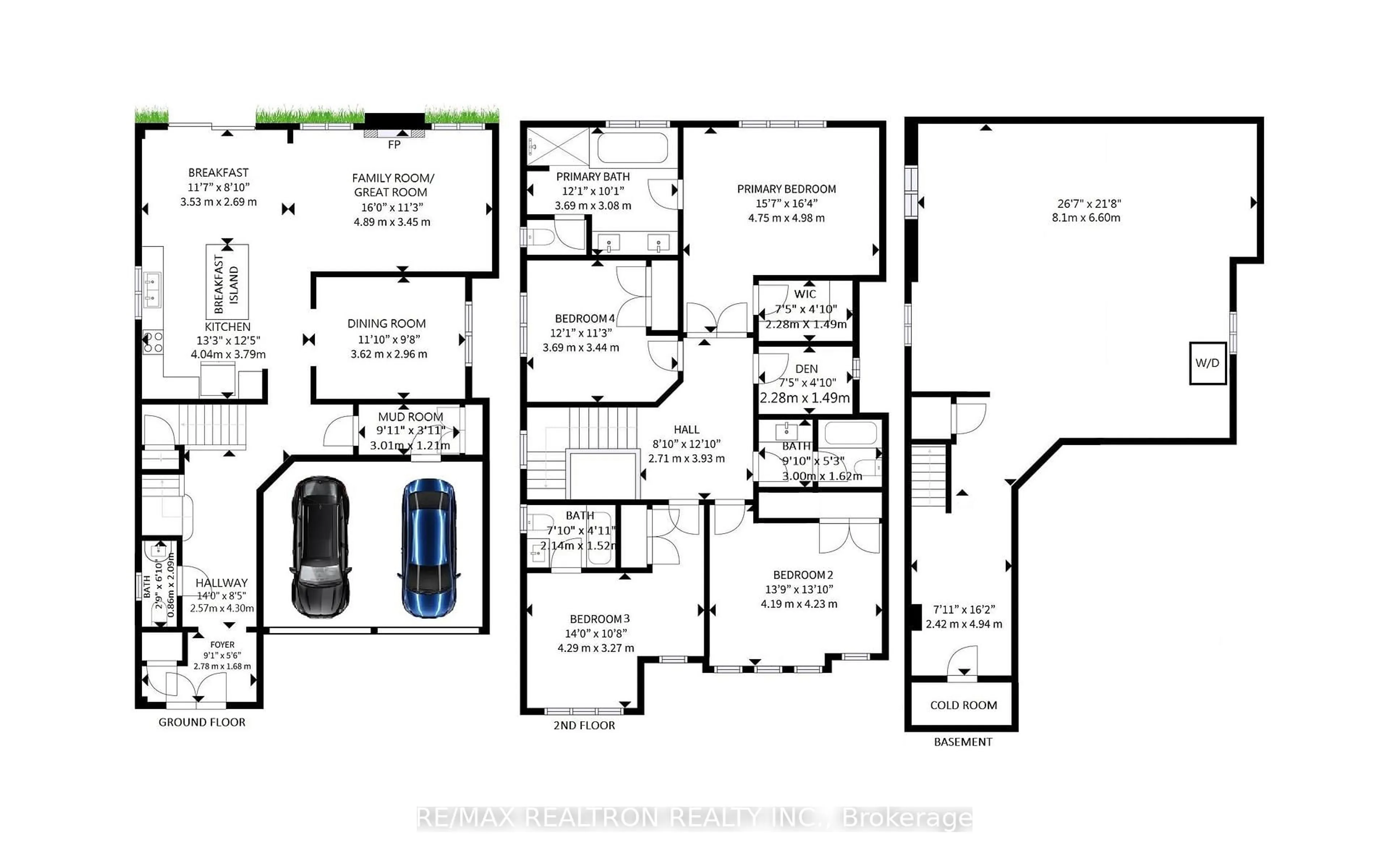 Floor plan for 8 Princess Charlotte Ave, Whitchurch-Stouffville Ontario L4A 1Y8