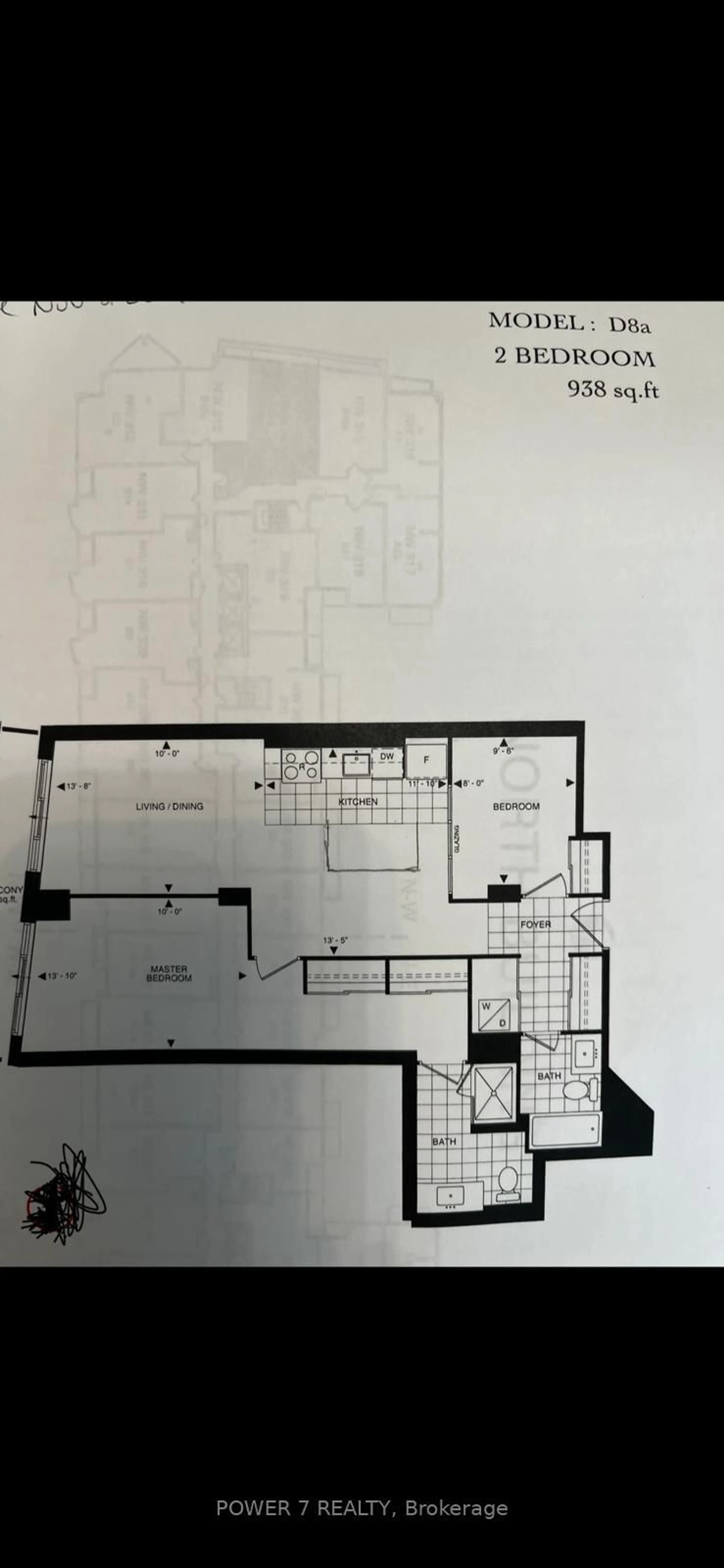 Floor plan for 9201 Yonge St #NW 314, Richmond Hill Ontario L4C 6Z2