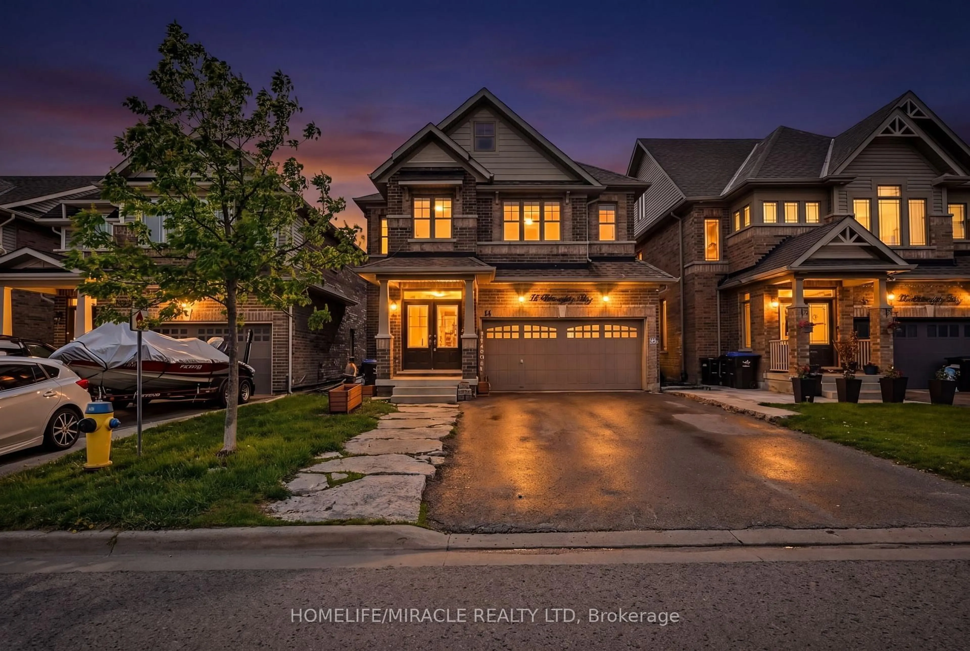 Home with brick exterior material, street for 14 Willoughby Way, New Tecumseth Ontario L9R 0M5