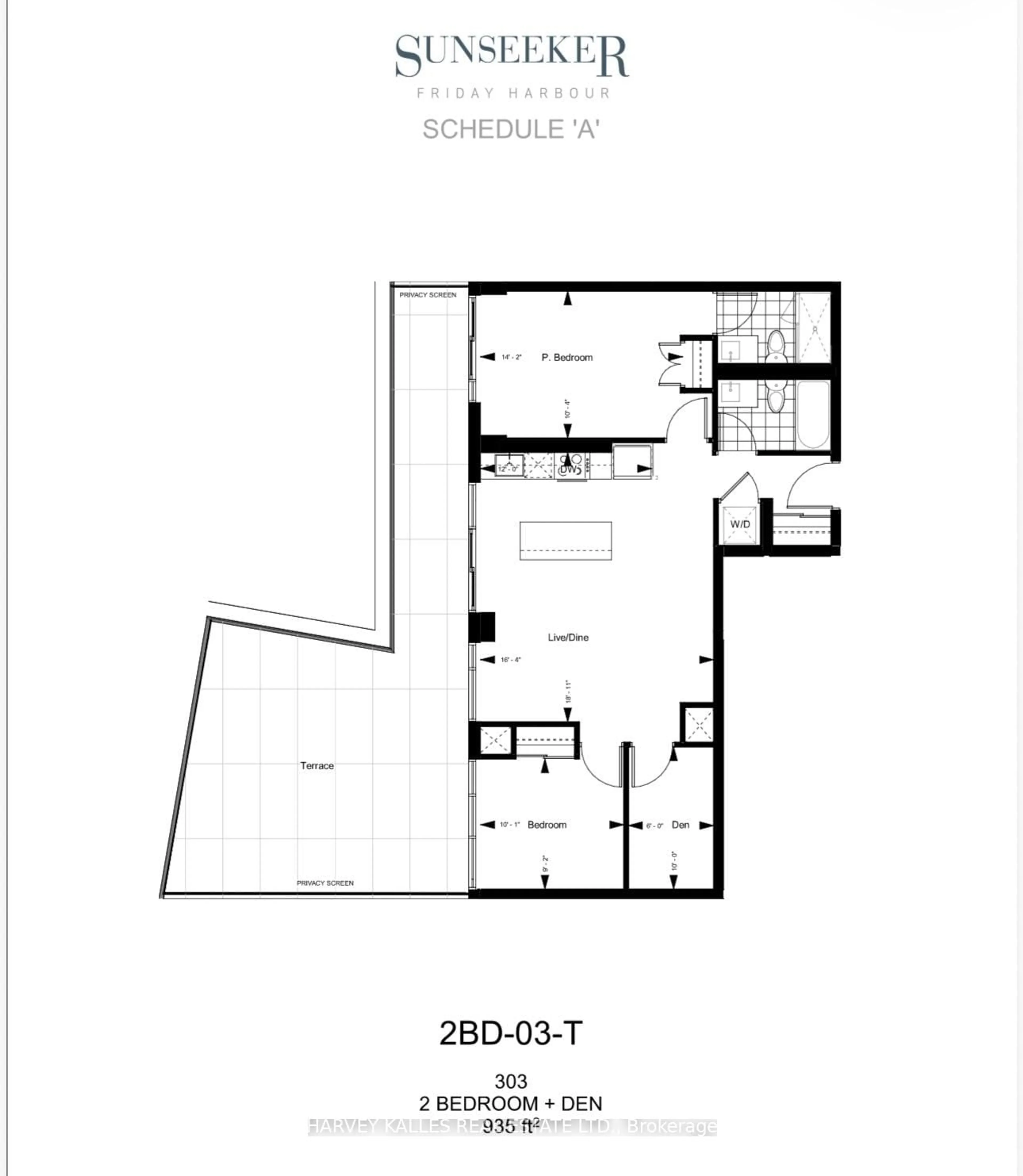 Floor plan for 333 Sunseeker Ave #303, Innisfil Ontario L9S 0M7