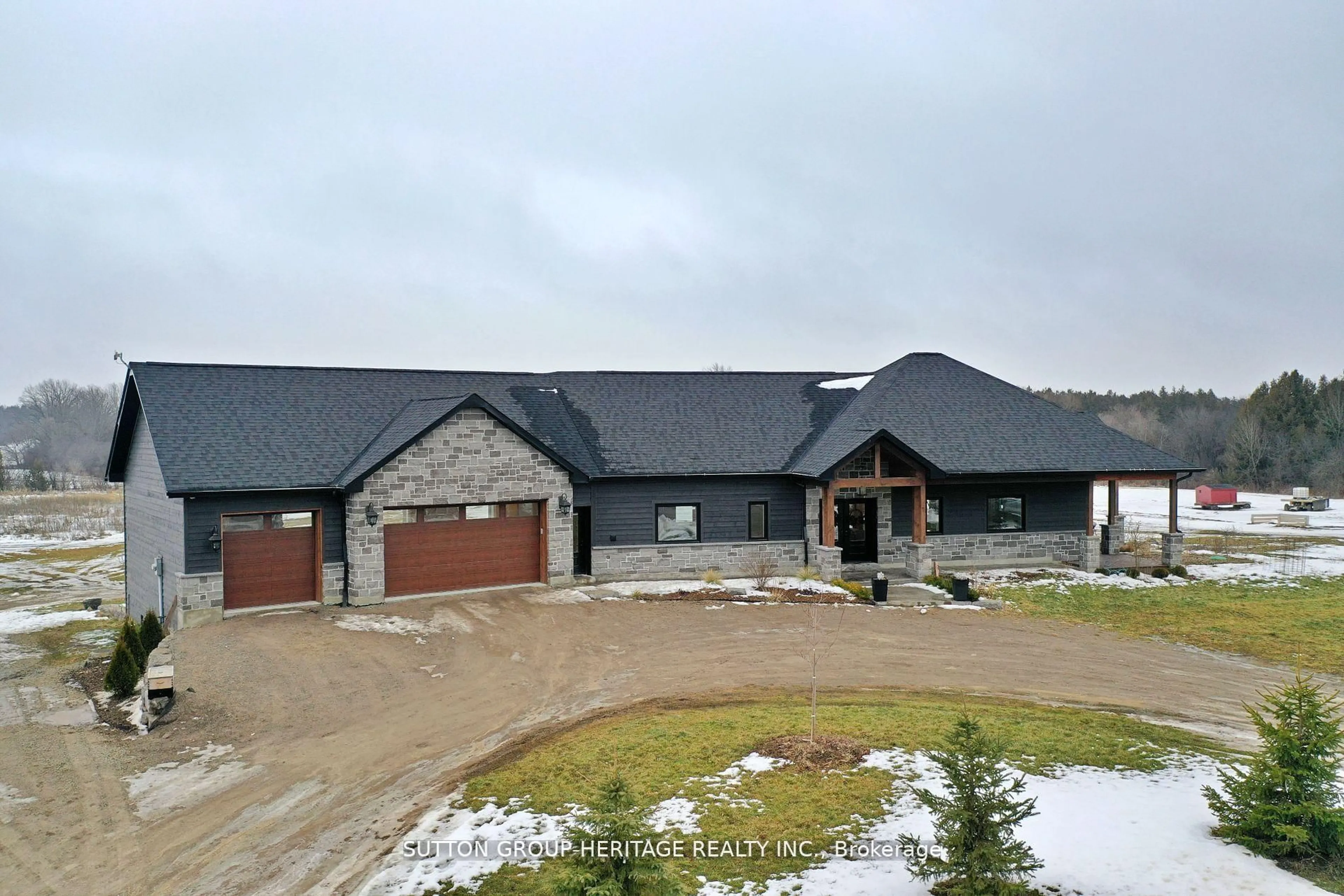 A pic from outside/outdoor area/front of a property/back of a property/a pic from drone, building for 1766 Concession 13 Rd, Brock Ontario L0E 1E0