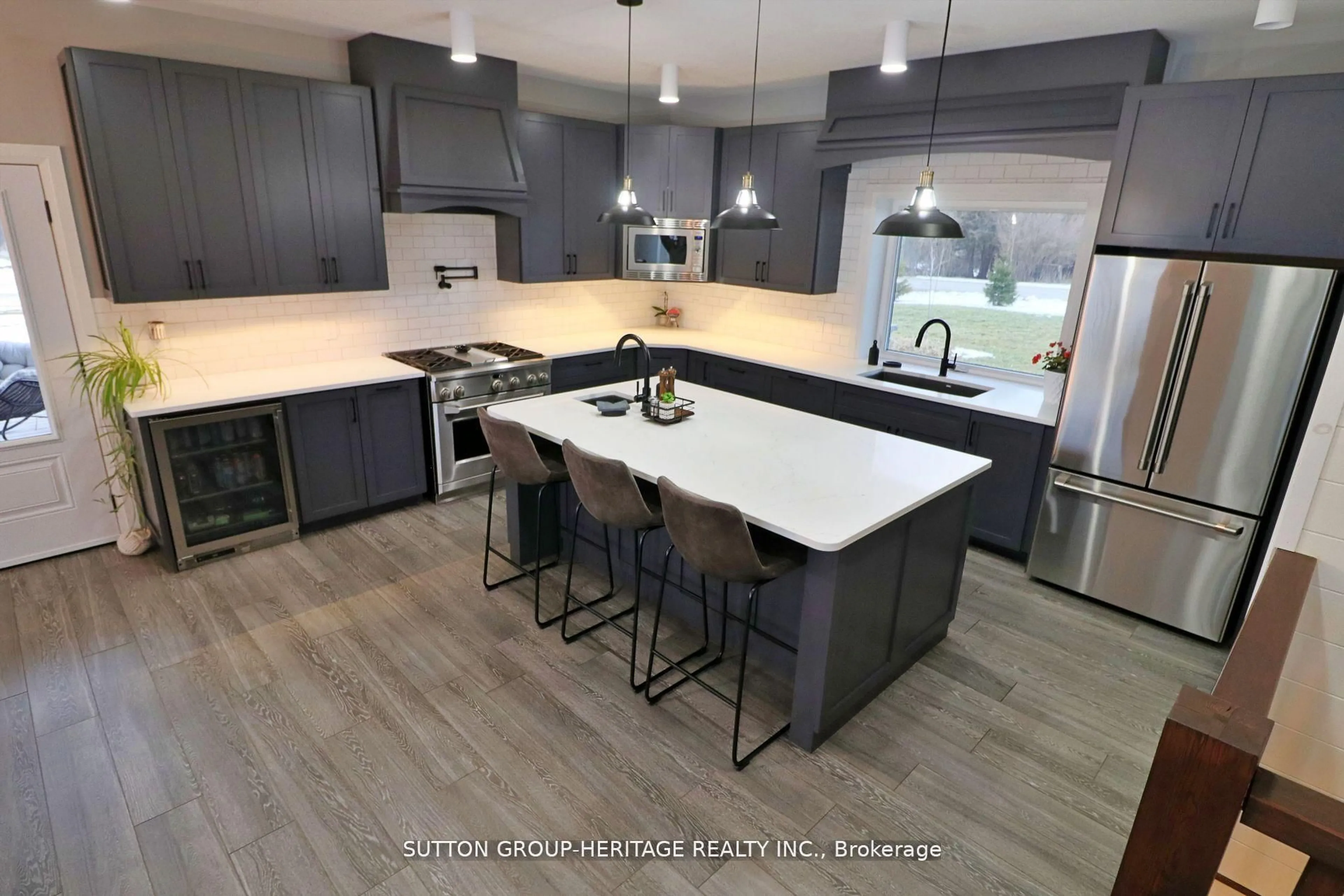 Open concept kitchen, ceramic/tile floor for 1766 Concession 13 Rd, Brock Ontario L0E 1E0