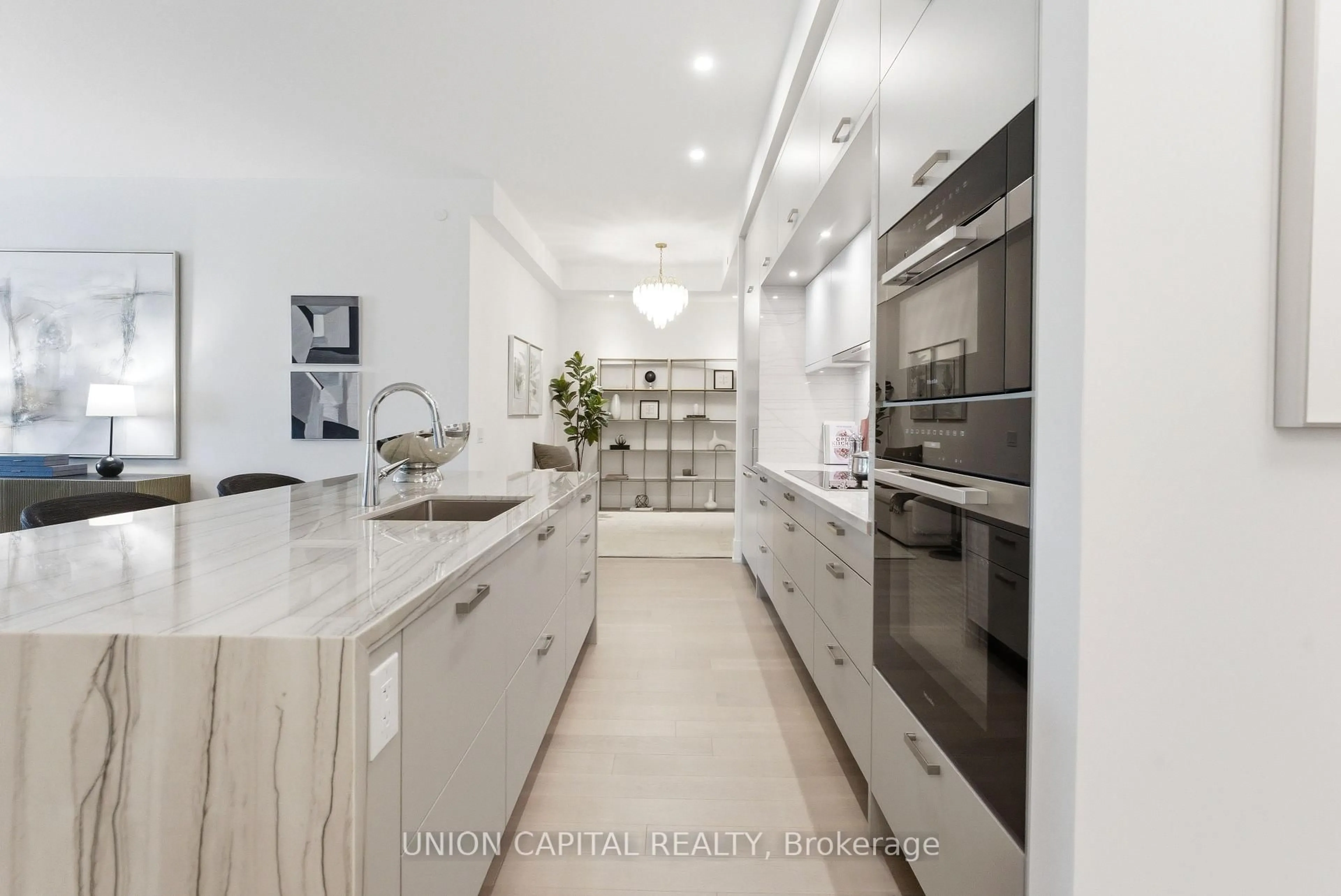 Contemporary kitchen, ceramic/tile floor for 397 Royal Orchard Blvd #204, Markham Ontario L3T 0H3