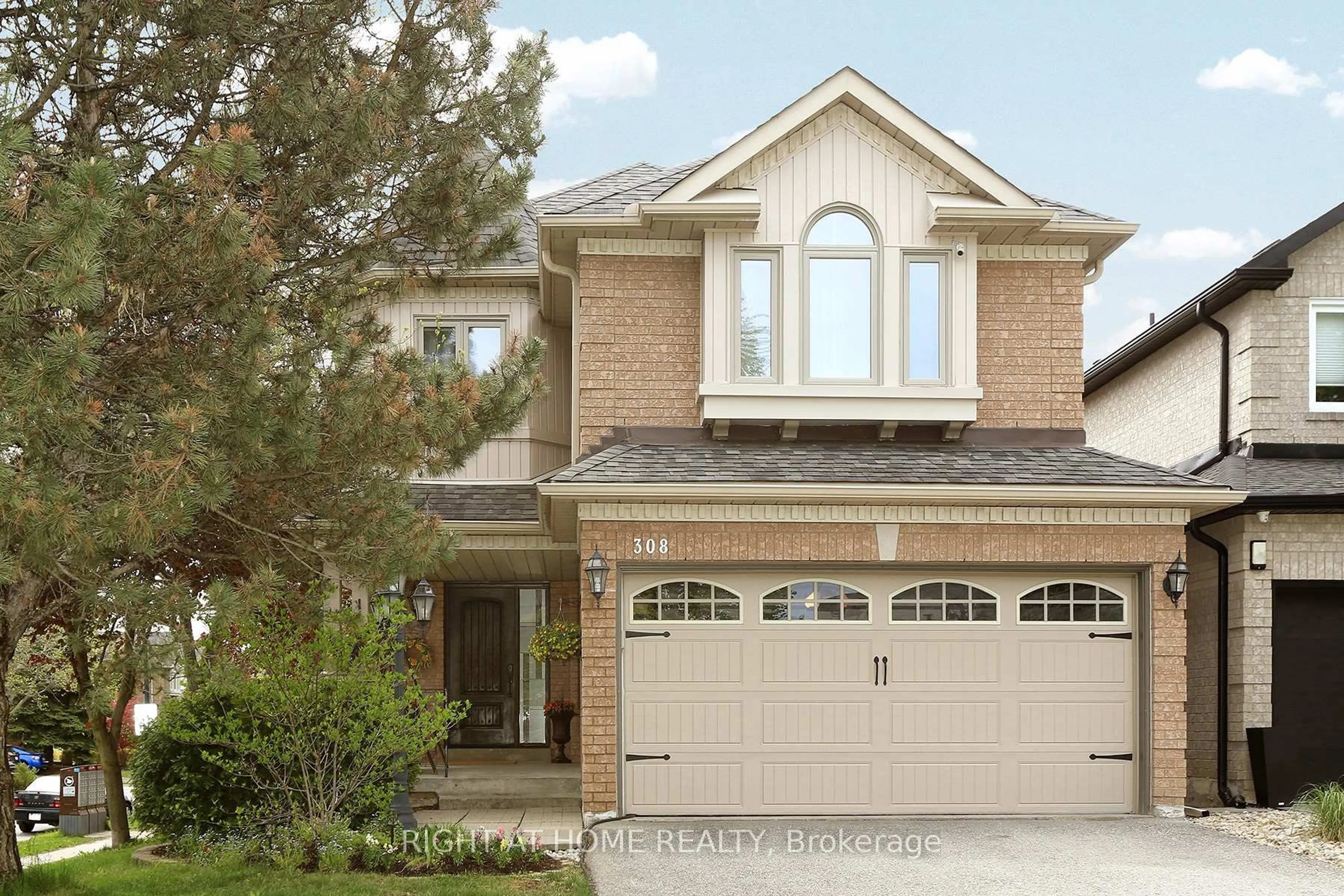 Home with brick exterior material, street for 308 Rushbrook Dr, Newmarket Ontario L3X 2C8
