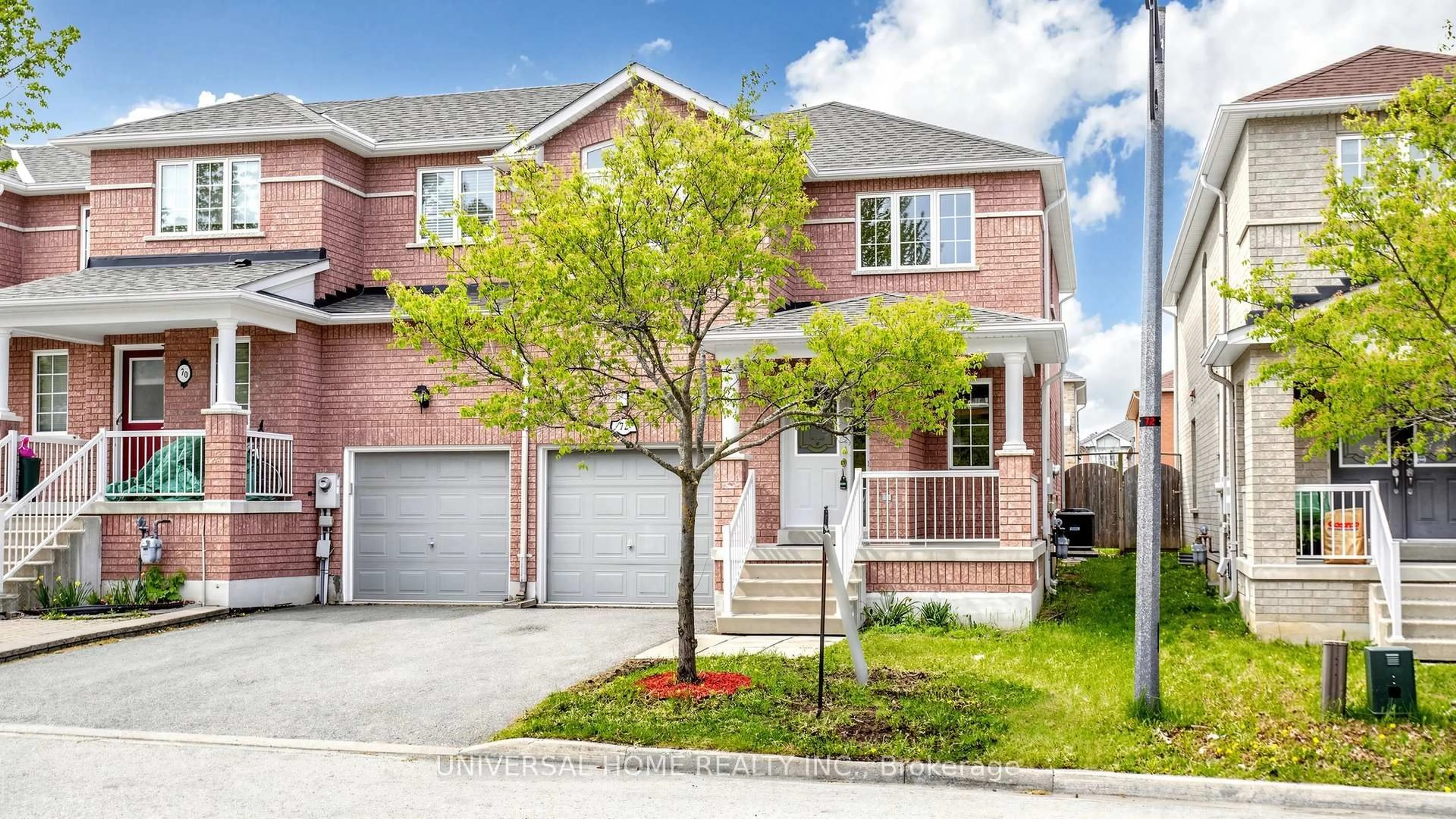 Home with brick exterior material, street for 72 Briarcrest Dr, Markham Ontario L6C 3E7