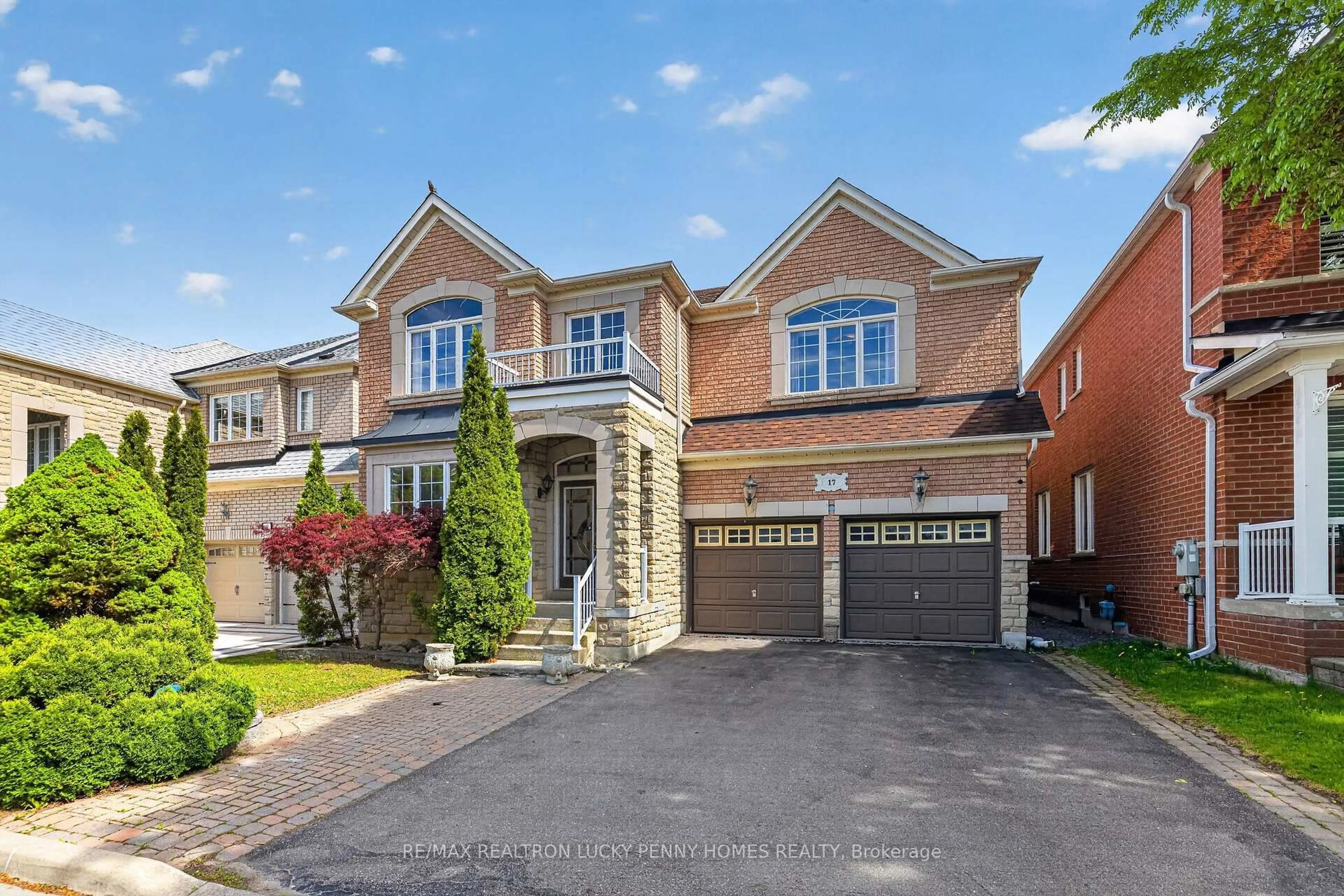 Home with brick exterior material, street for 17 Coral Cove Crt, Markham Ontario L6E 1L1
