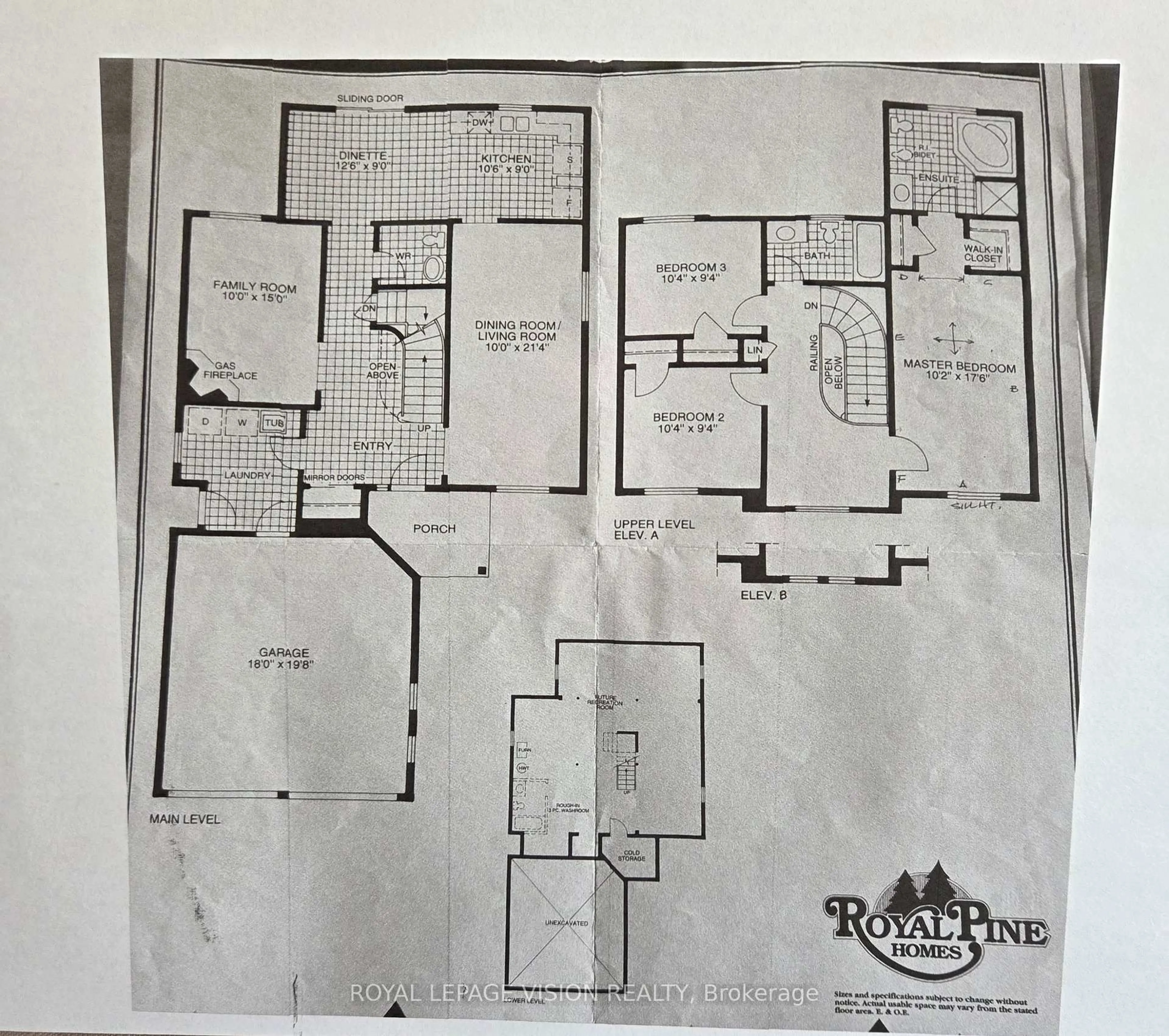 Floor plan for 91 Princeton Gate, Vaughan Ontario L6A 2S7