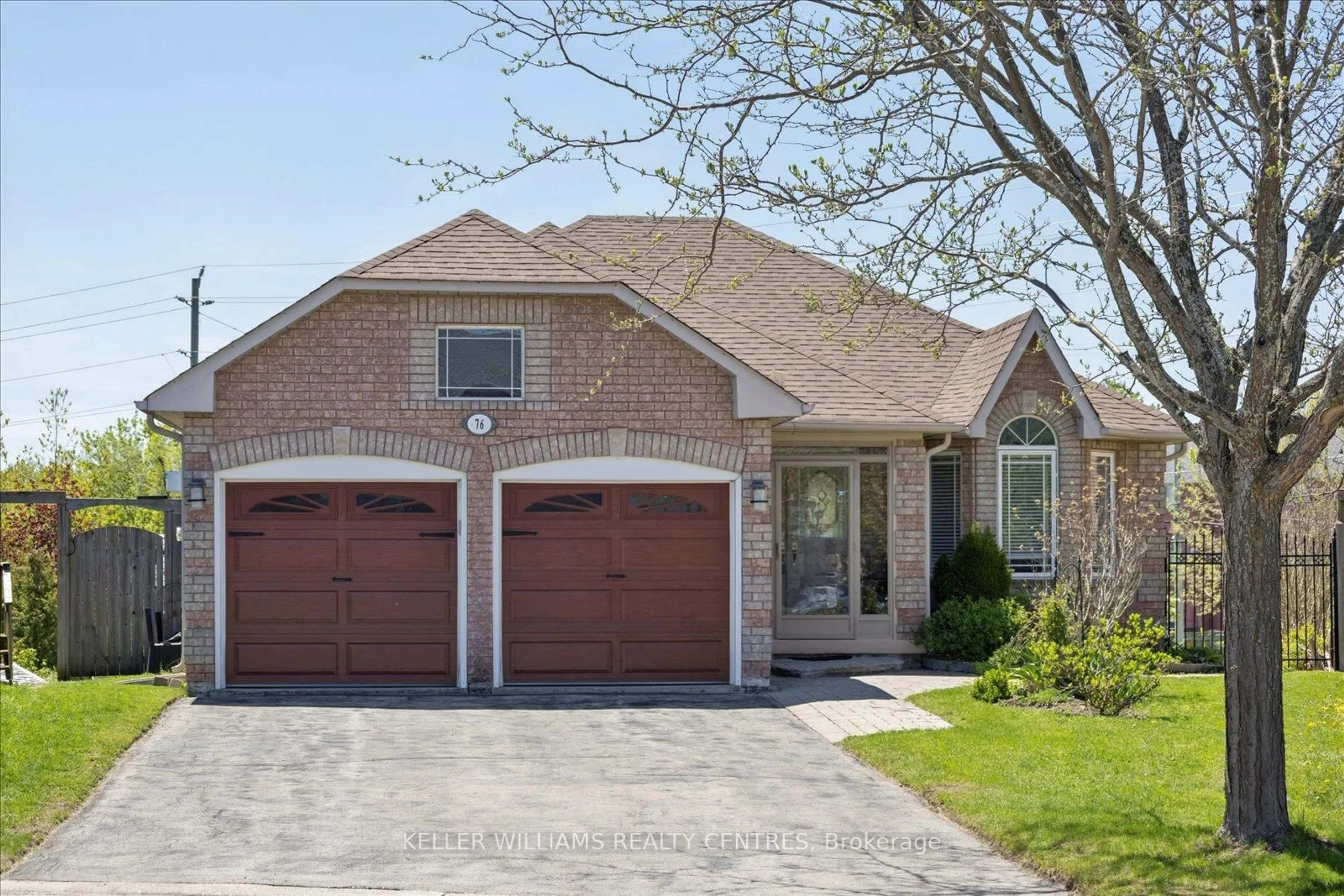 Home with brick exterior material, street for 76 Kerfoot Cres, Georgina Ontario L4P 4H2