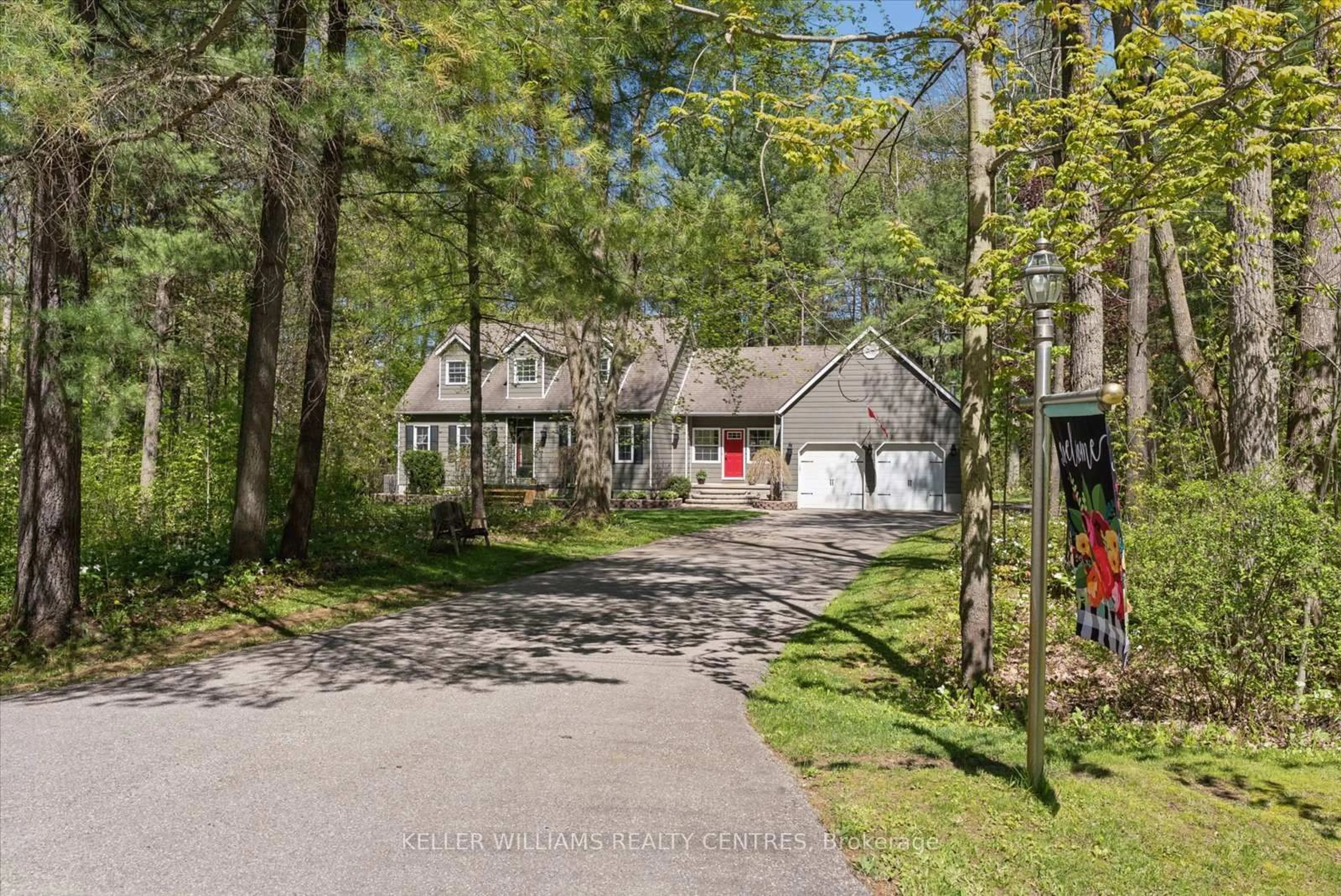 A pic from outside/outdoor area/front of a property/back of a property/a pic from drone, street for 48 Deer Lane, Adjala-Tosorontio Ontario L0M 1J0