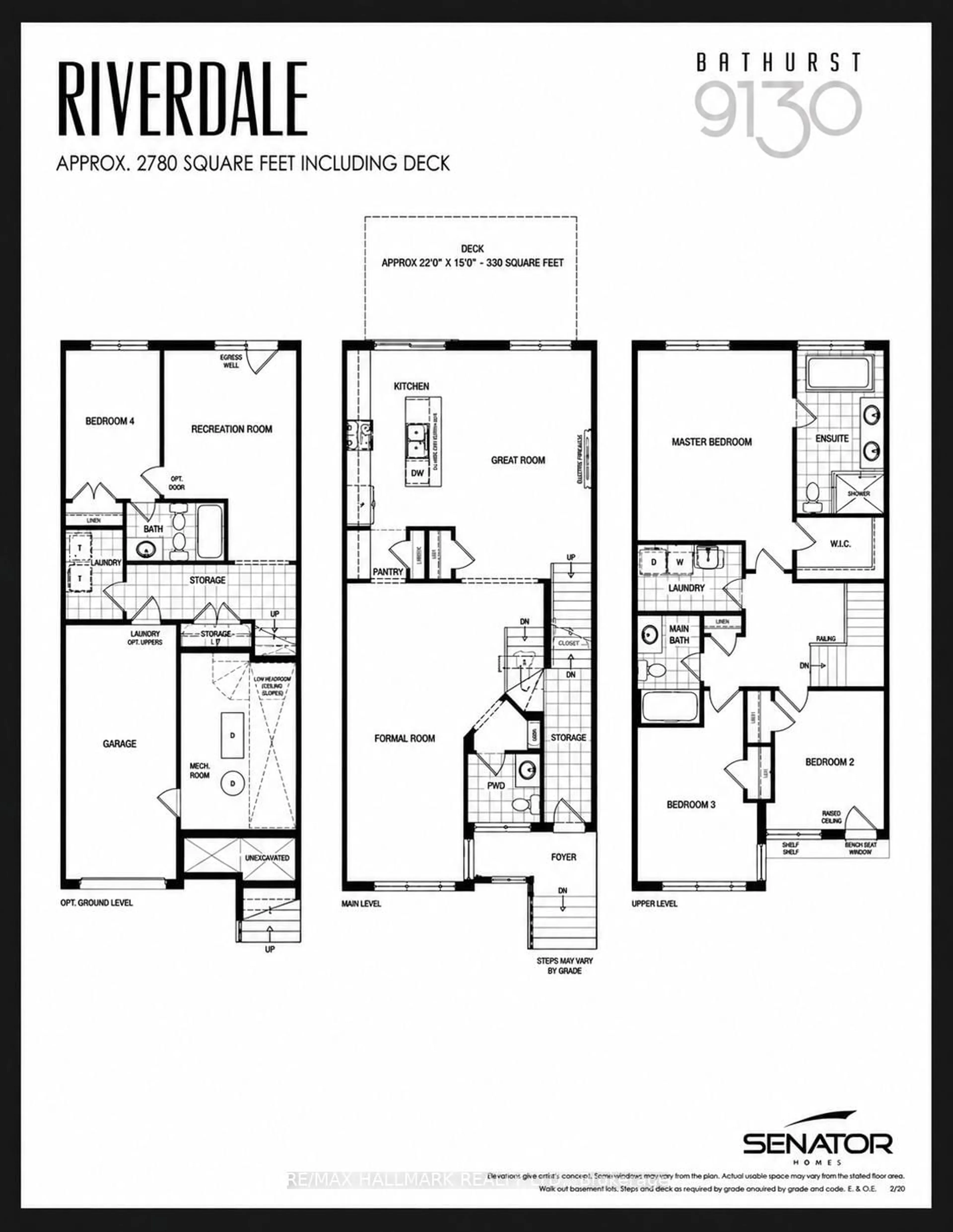 Floor plan for 46 Crestridge Dr, Vaughan Ontario L4J 0K1