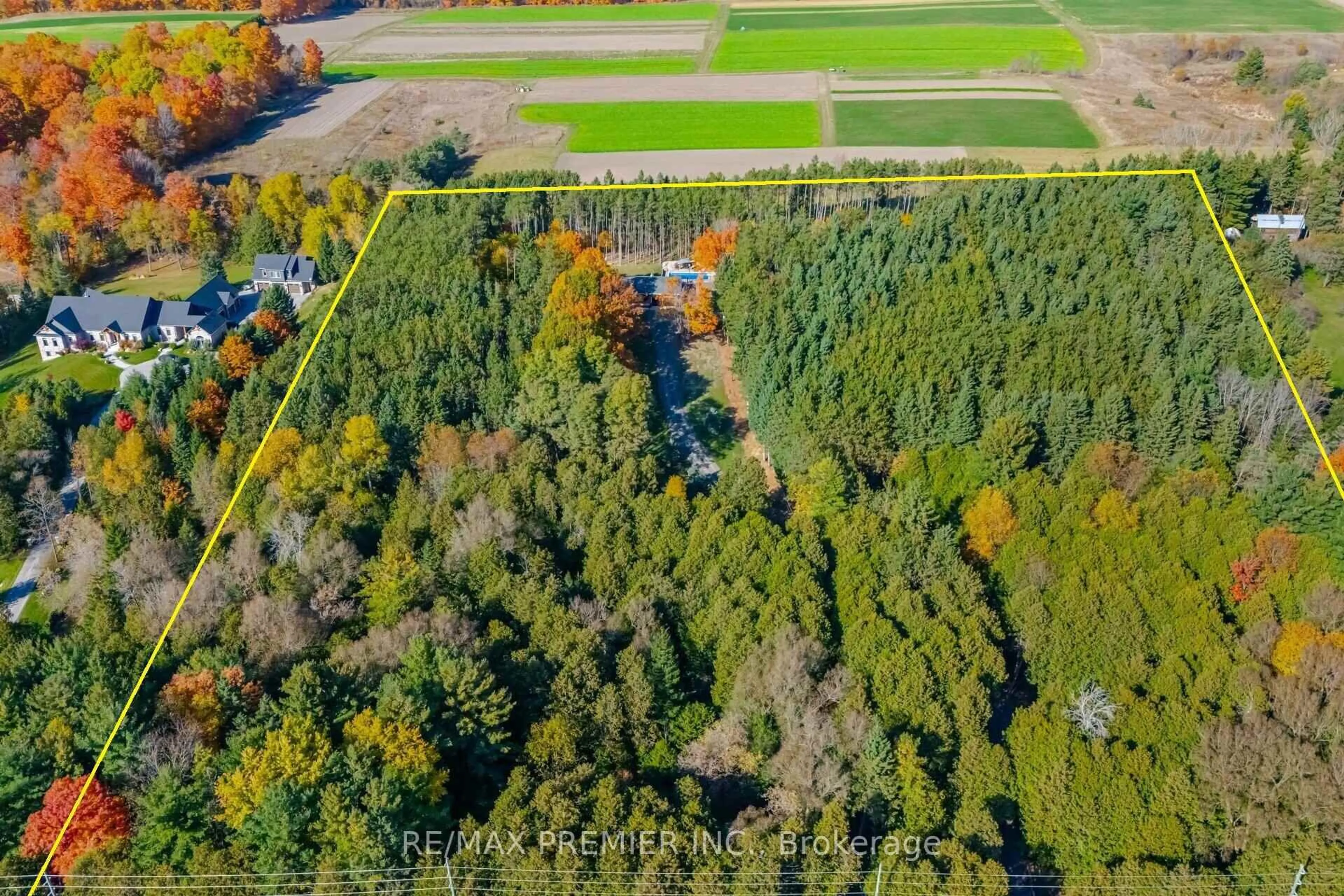 A pic from outside/outdoor area/front of a property/back of a property/a pic from drone, forest/trees view for 4904 10th Sdrd, Essa Ontario L0L 2N0