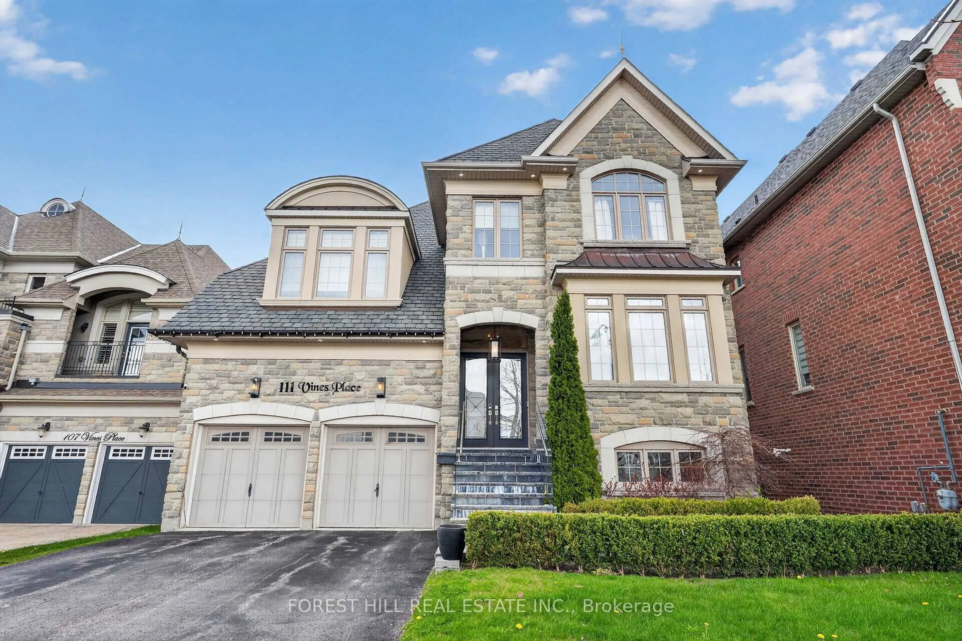Home with brick exterior material, street for 111 Vines Pl, Aurora Ontario L4G 0R7