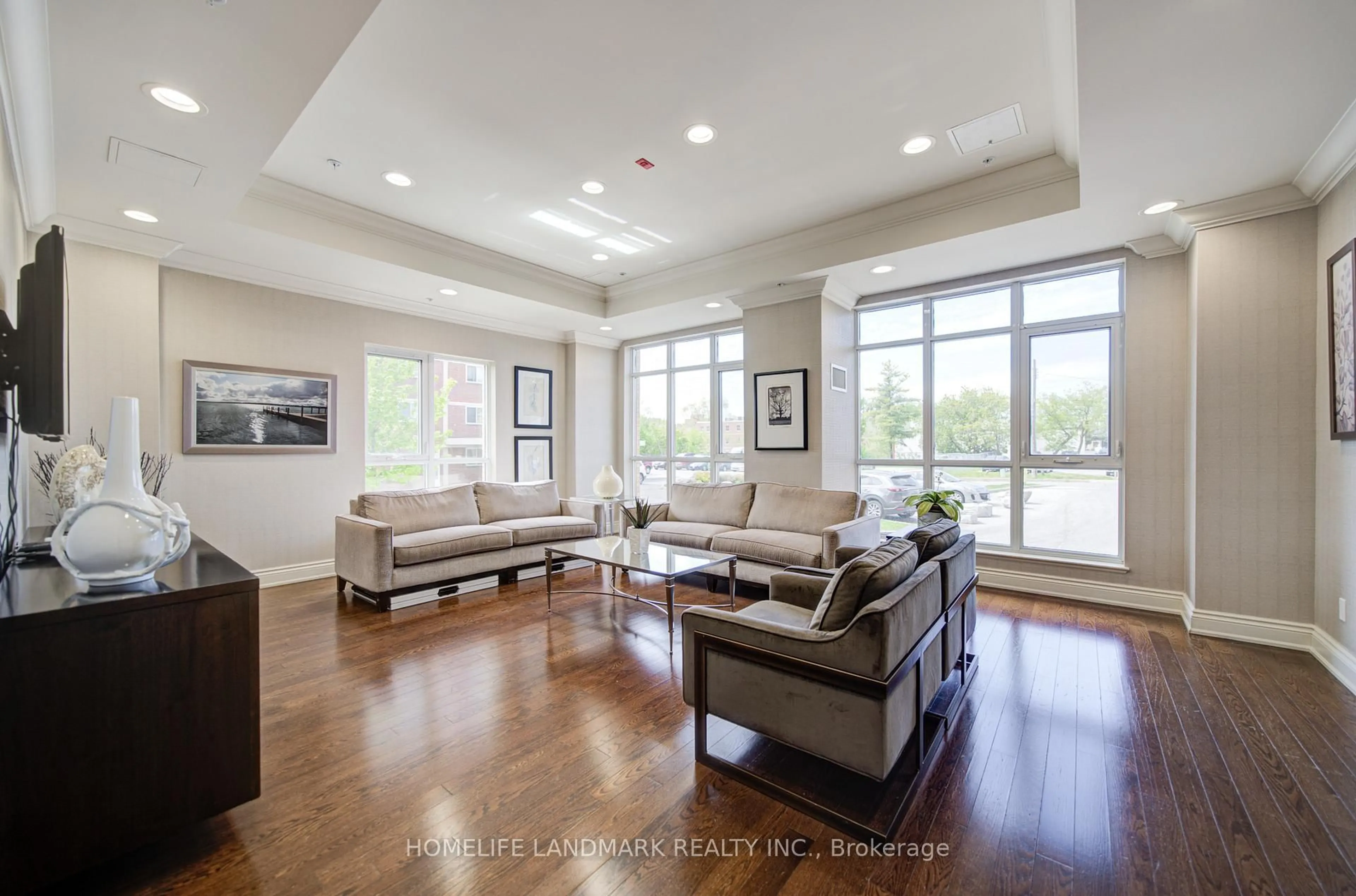 Living room with furniture, unknown for 68 Main St #618, Markham Ontario L3P 0N5