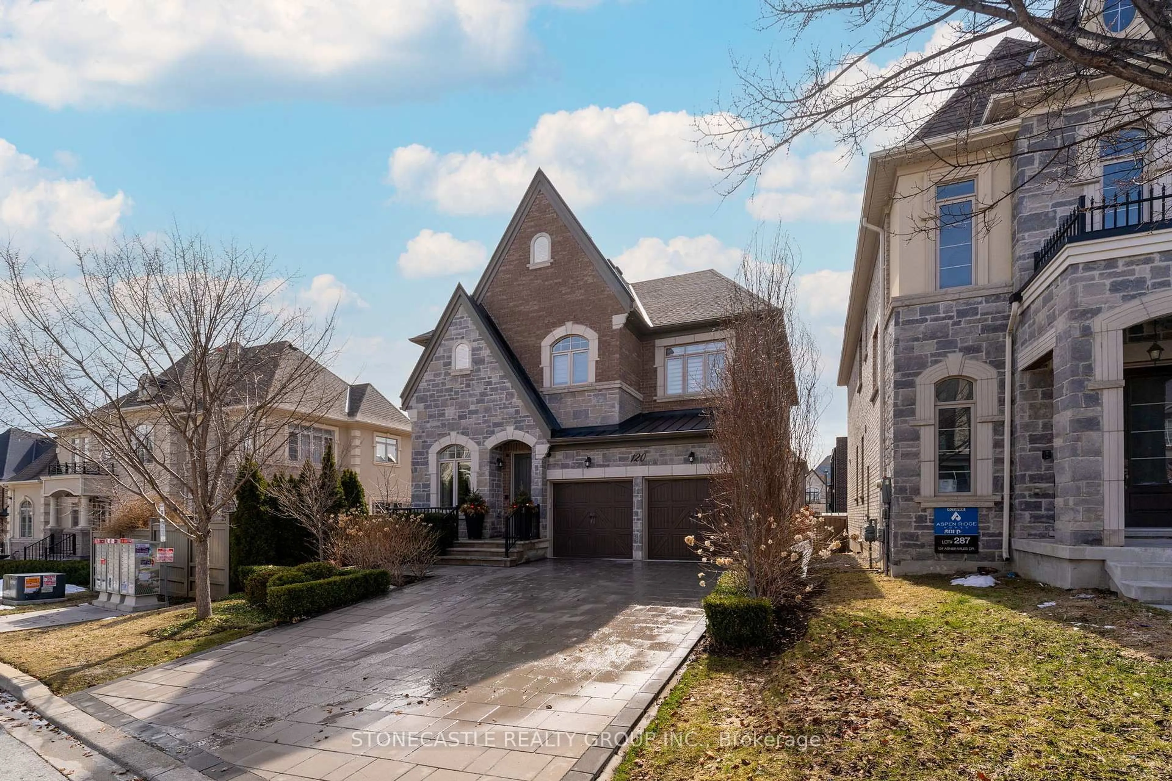 Home with brick exterior material, street for 120 Abner Miles Dr, Vaughan Ontario L6A 4X4