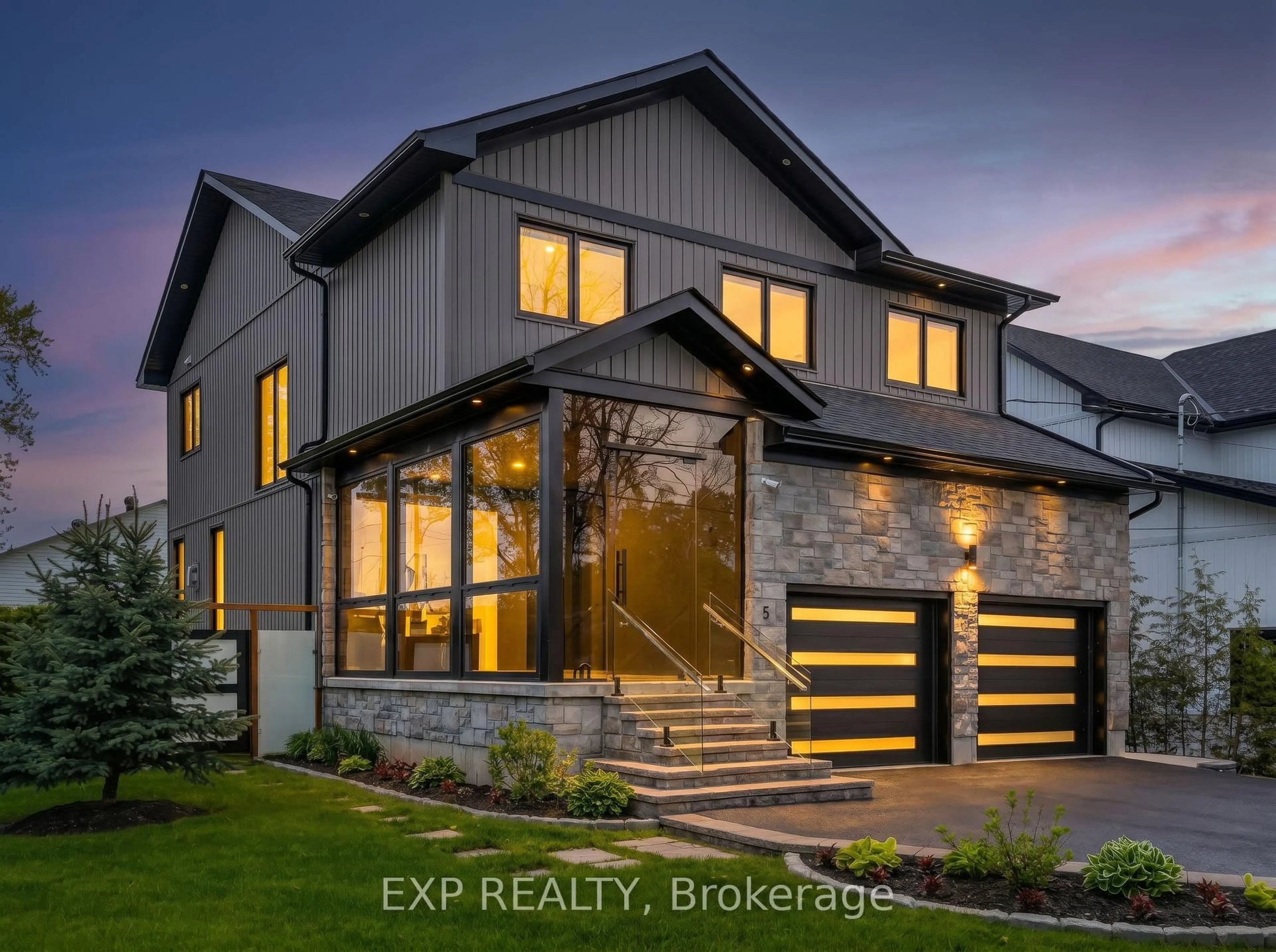 Home with brick exterior material, unknown for 5 Farley Circ, Georgina Ontario L0E 1S0