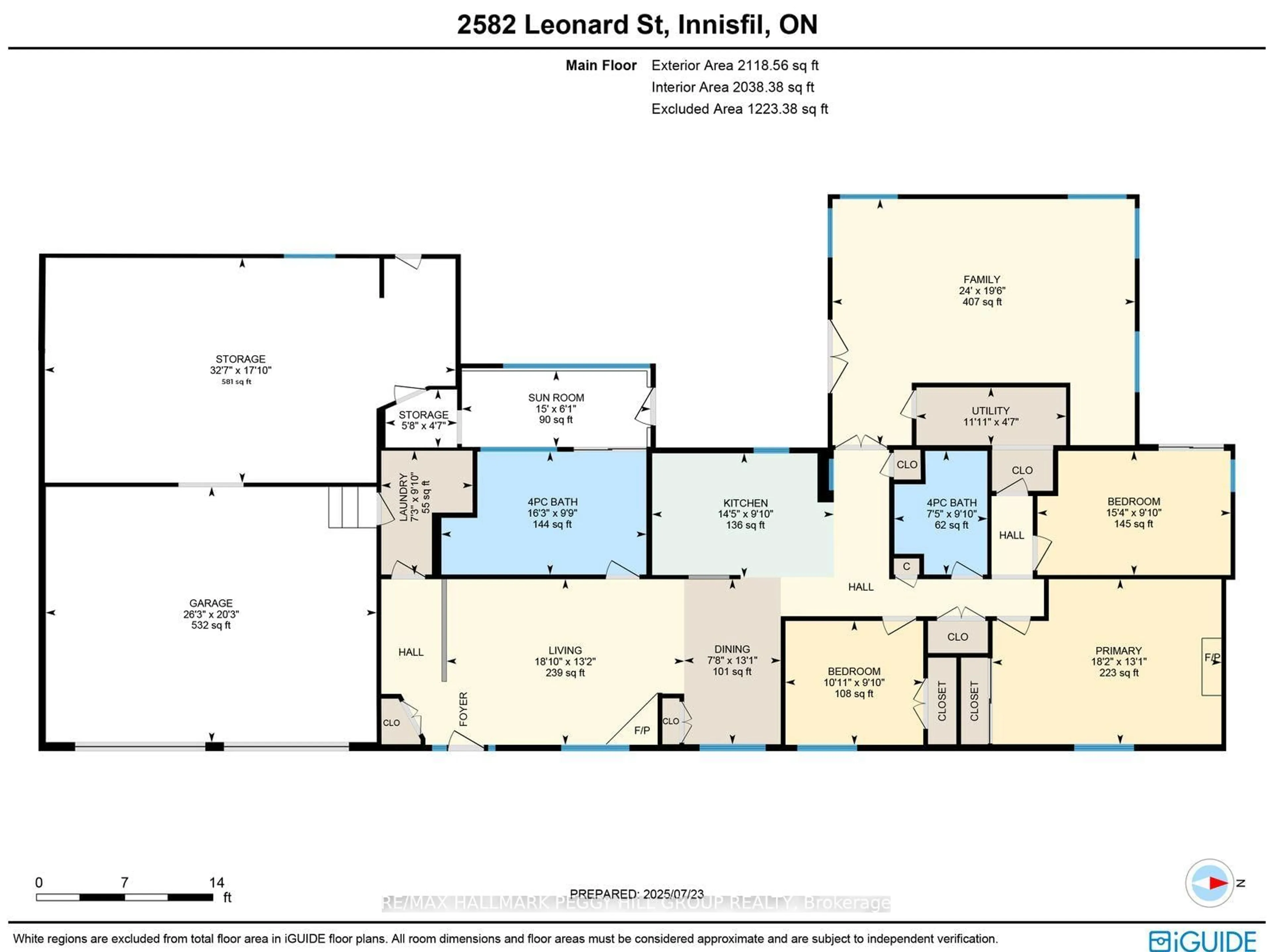 Floor plan for 2582 Leonard St, Innisfil Ontario L9S 3T9