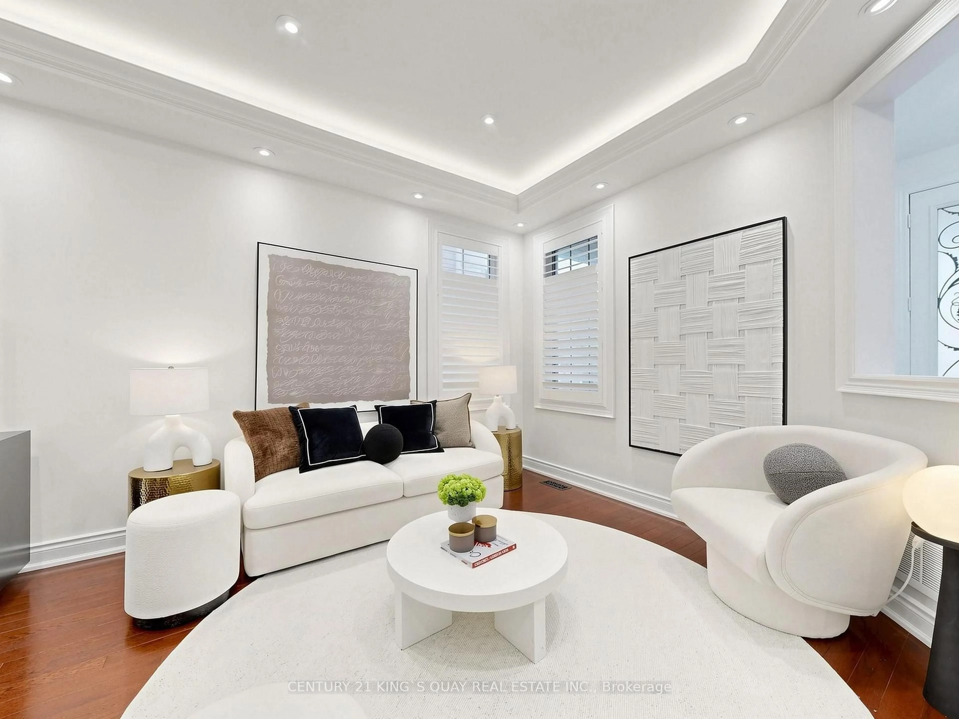 Living room with furniture, ceramic/tile floor for 60 Arbour Dr, Markham Ontario L6E 0H5