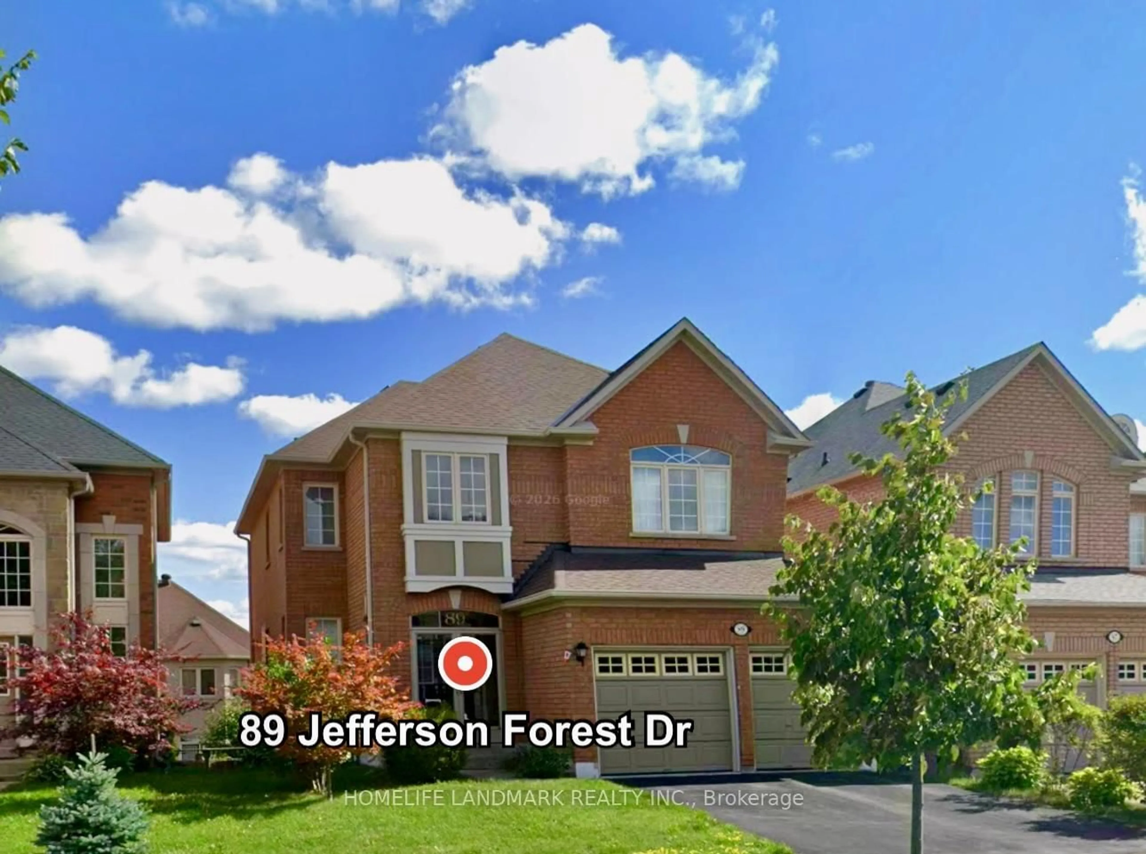 Home with brick exterior material, street for 89 Jefferson Forest Dr, Richmond Hill Ontario L4E 4J4