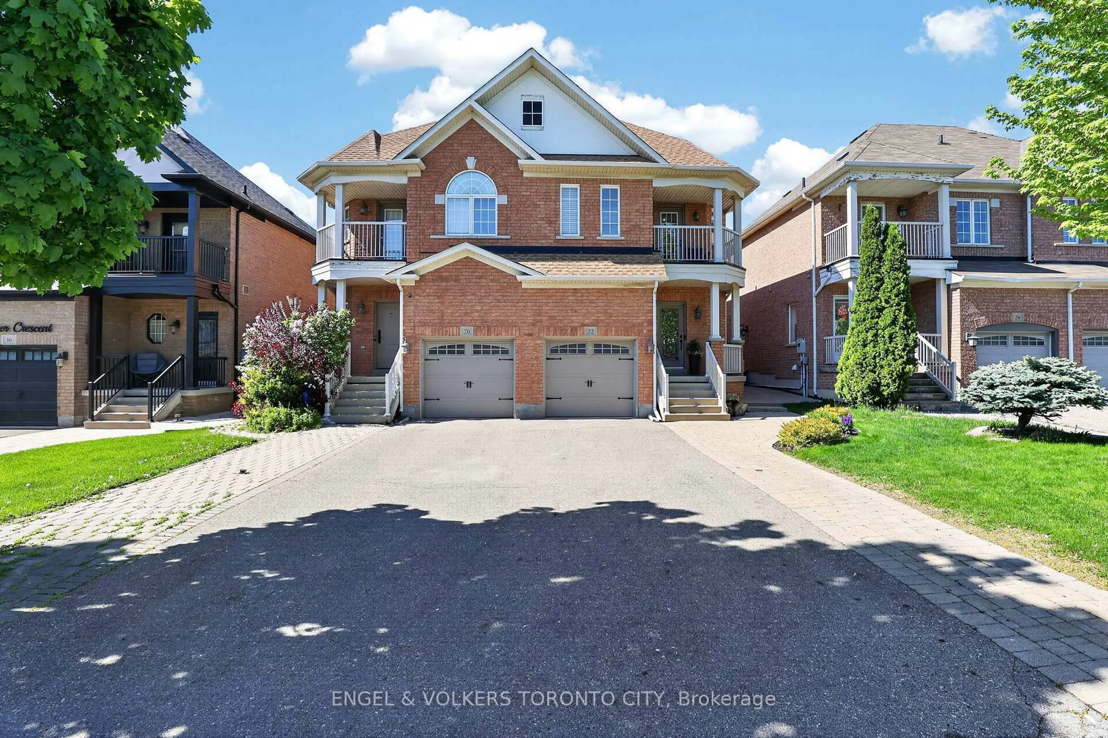 Home with brick exterior material, street for 22 Ozner Cres, Vaughan Ontario L4H 0E2