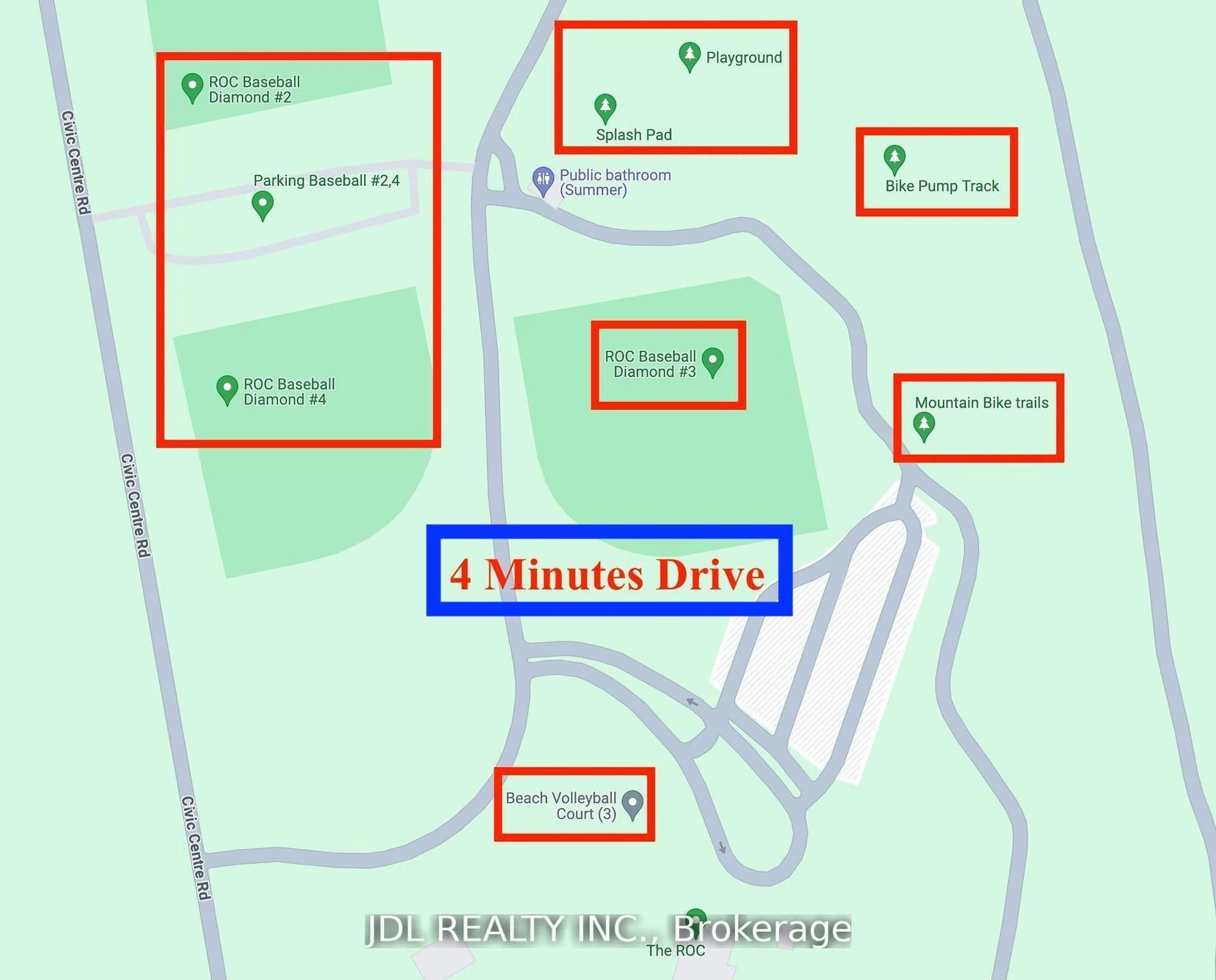 Picture of a map for 11 Red Robin Rd, Georgina Ontario L4P 3E9