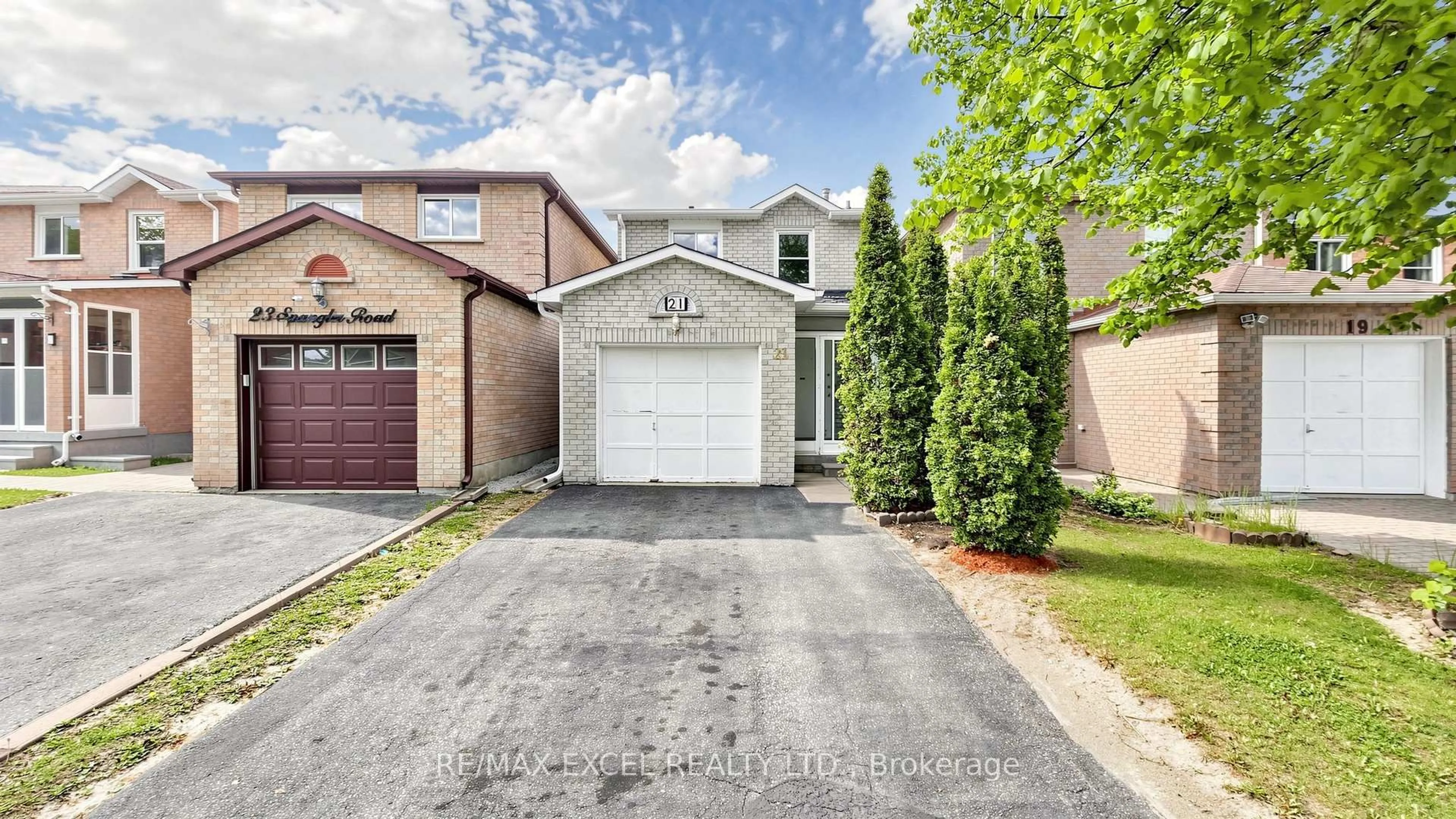 Home with brick exterior material, street for 21 Spangler Rd, Markham Ontario L3S 2G2