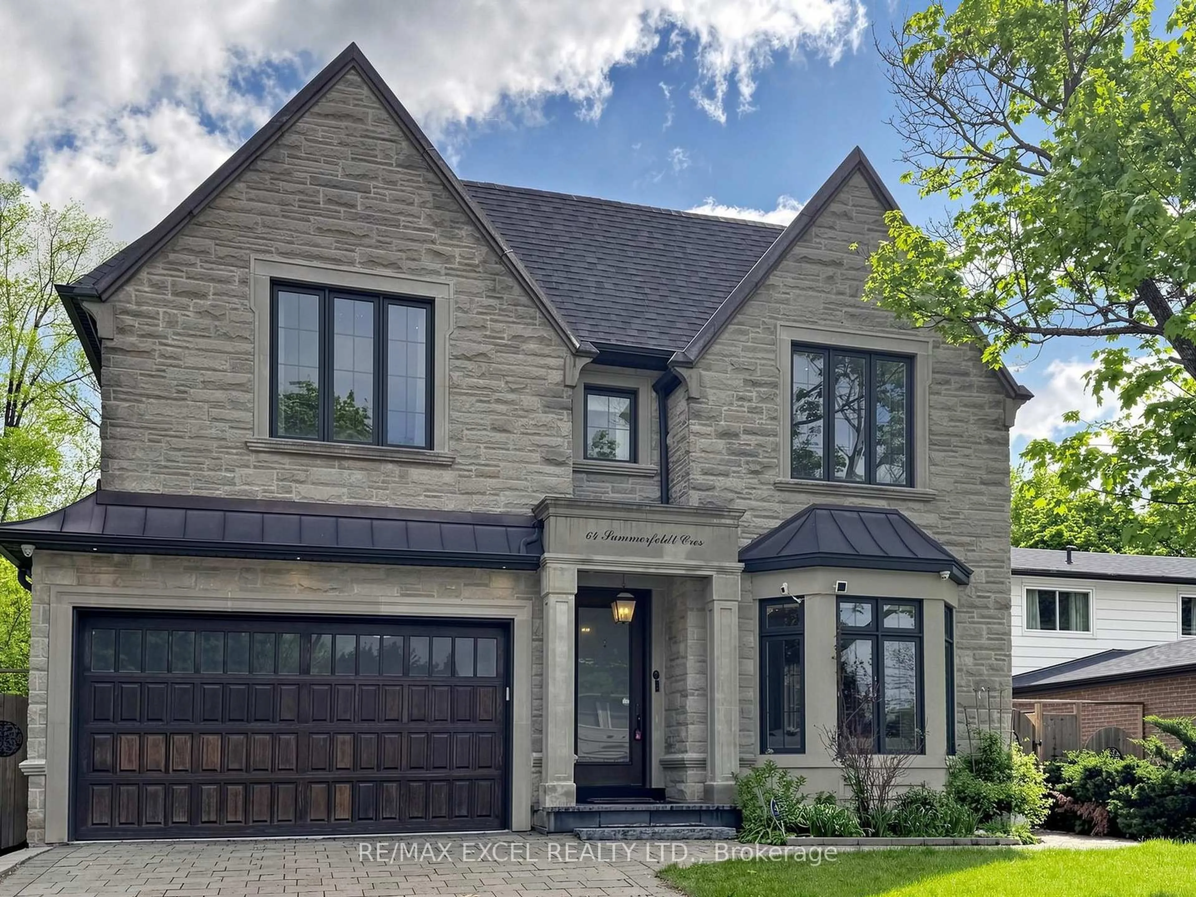 Home with brick exterior material, street for 64 SUMMERFELDT Cres, Markham Ontario L3R 2B2