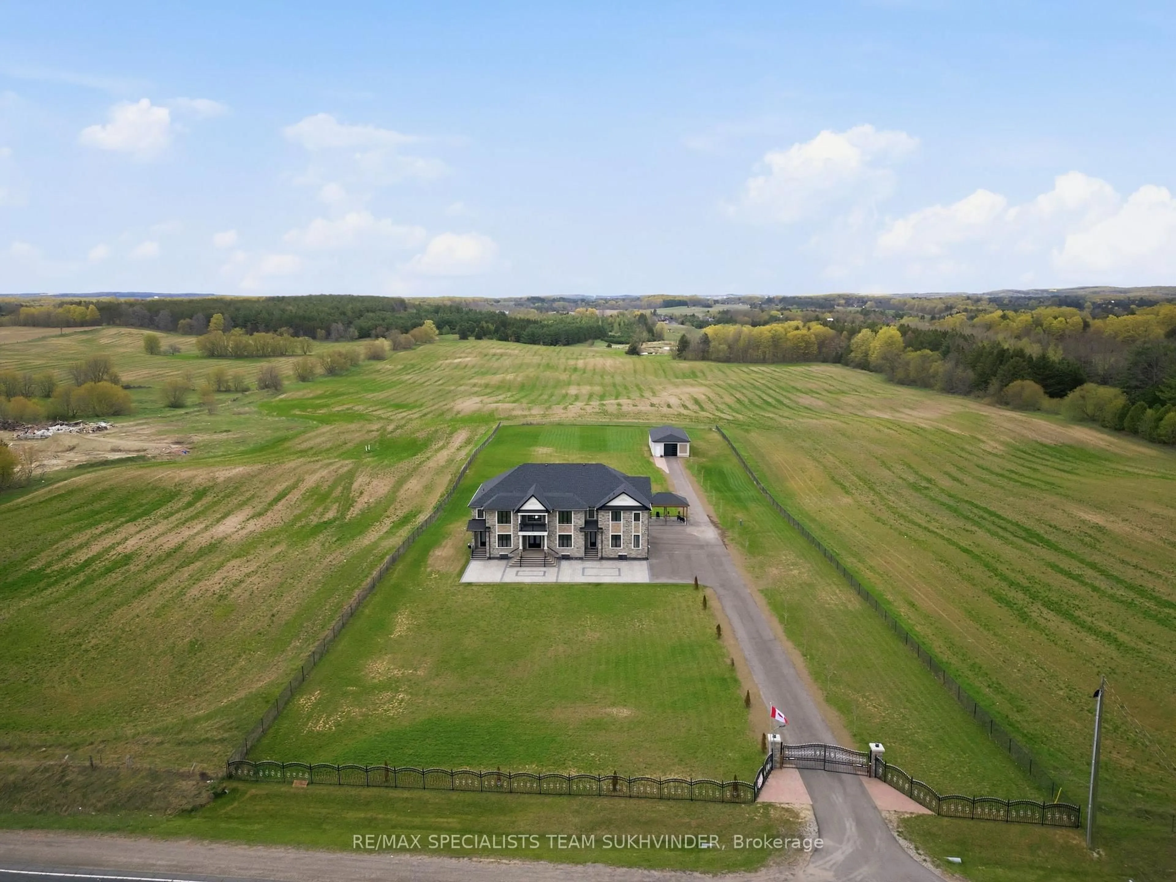 A pic from outside/outdoor area/front of a property/back of a property/a pic from drone, building for 1301 County Road 50 Rd, Adjala-Tosorontio Ontario L0G 1L0
