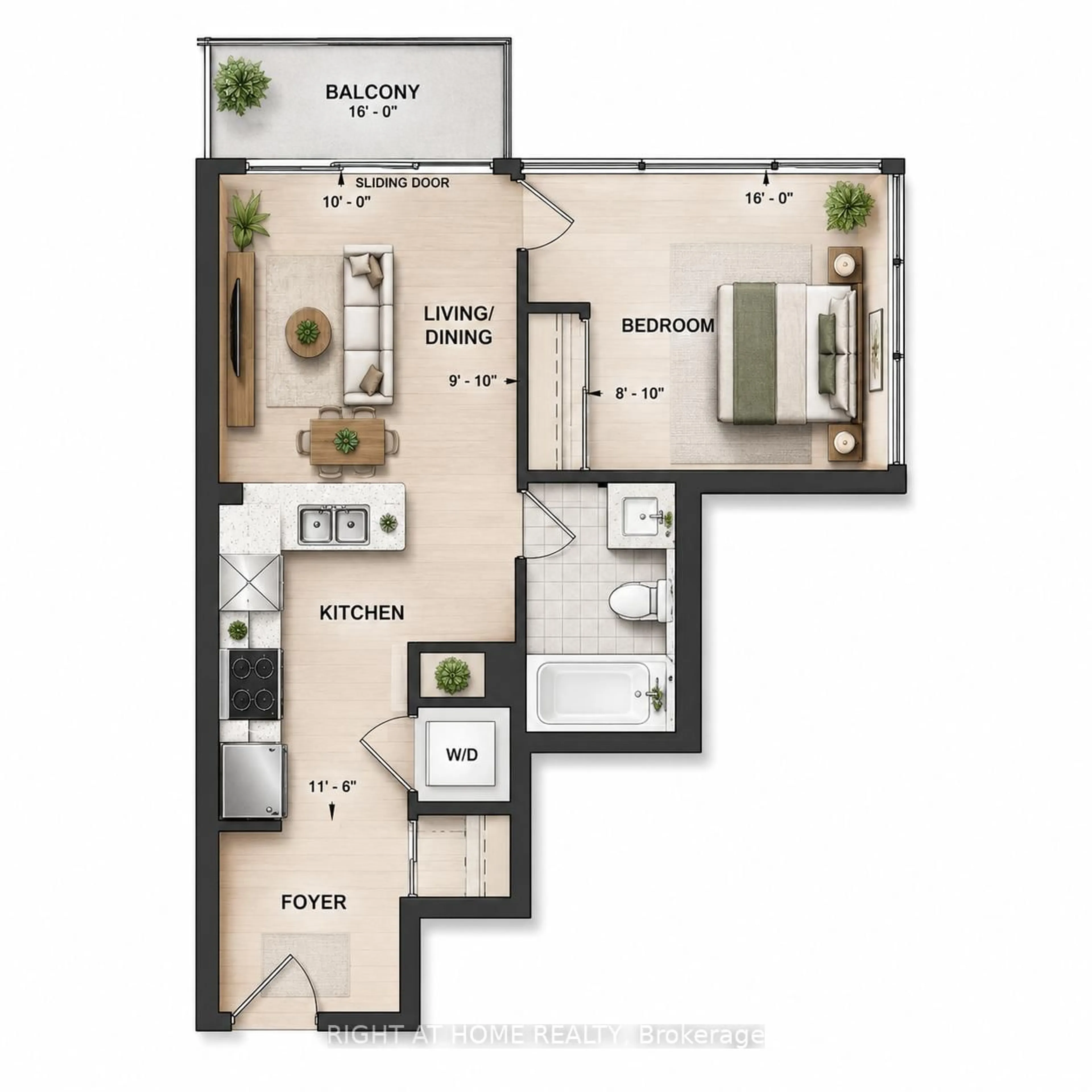Floor plan for 9816 Yonge St #1010, Richmond Hill Ontario L4C 0X5