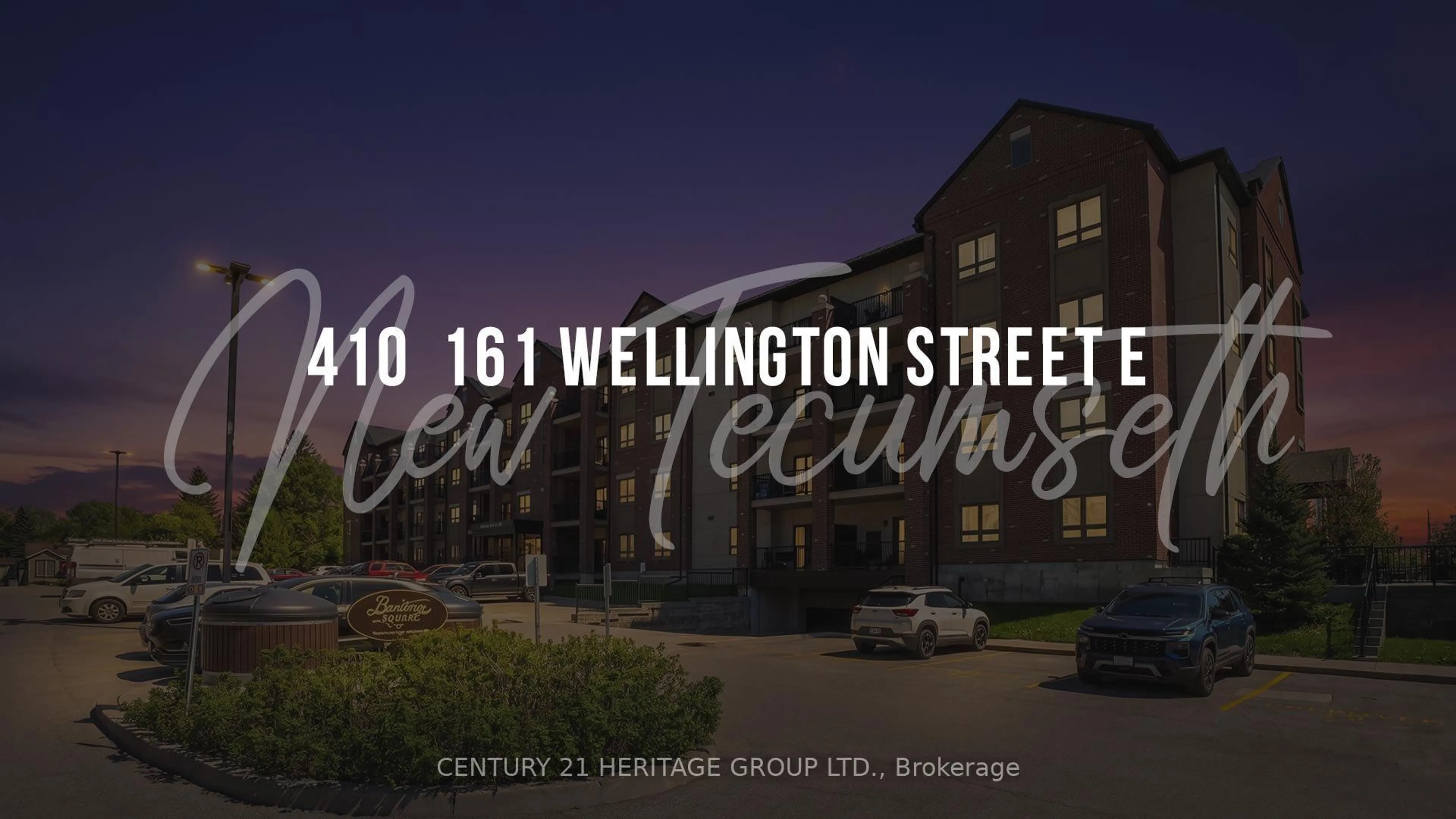 A pic from outside/outdoor area/front of a property/back of a property/a pic from drone, street for 161 Wellington St #410, New Tecumseth Ontario L9R 0R8