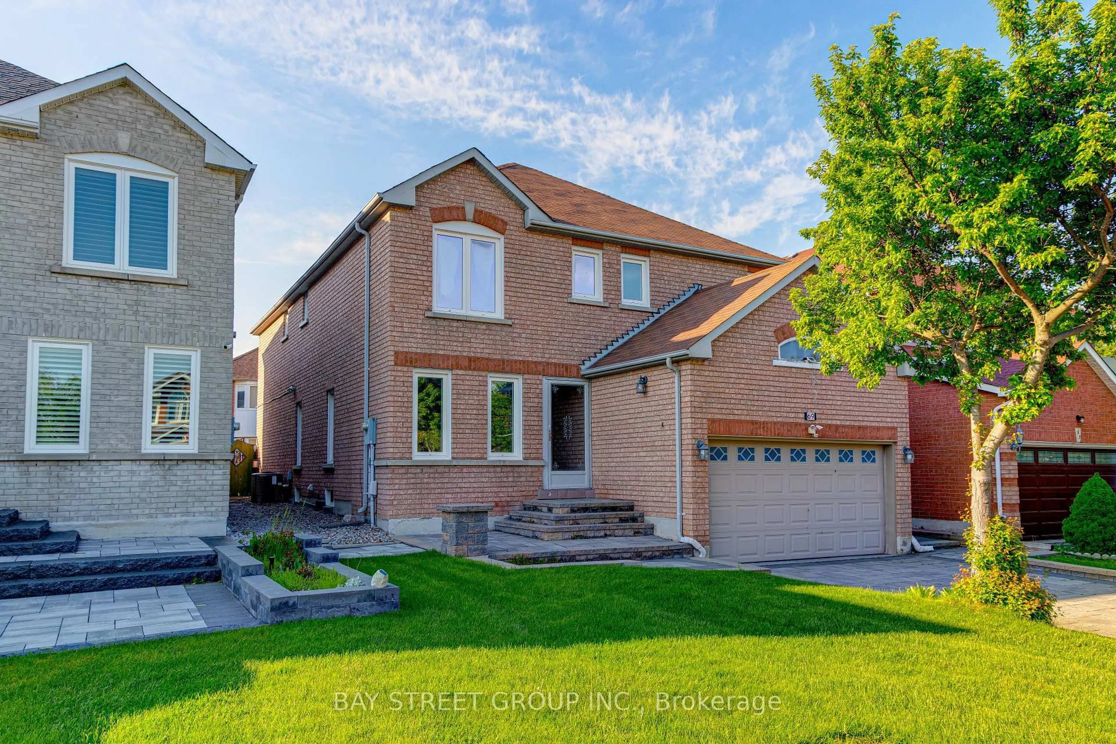 Home with brick exterior material, street for 69 Bilbermar Dr, Richmond Hill Ontario L4S 1B9