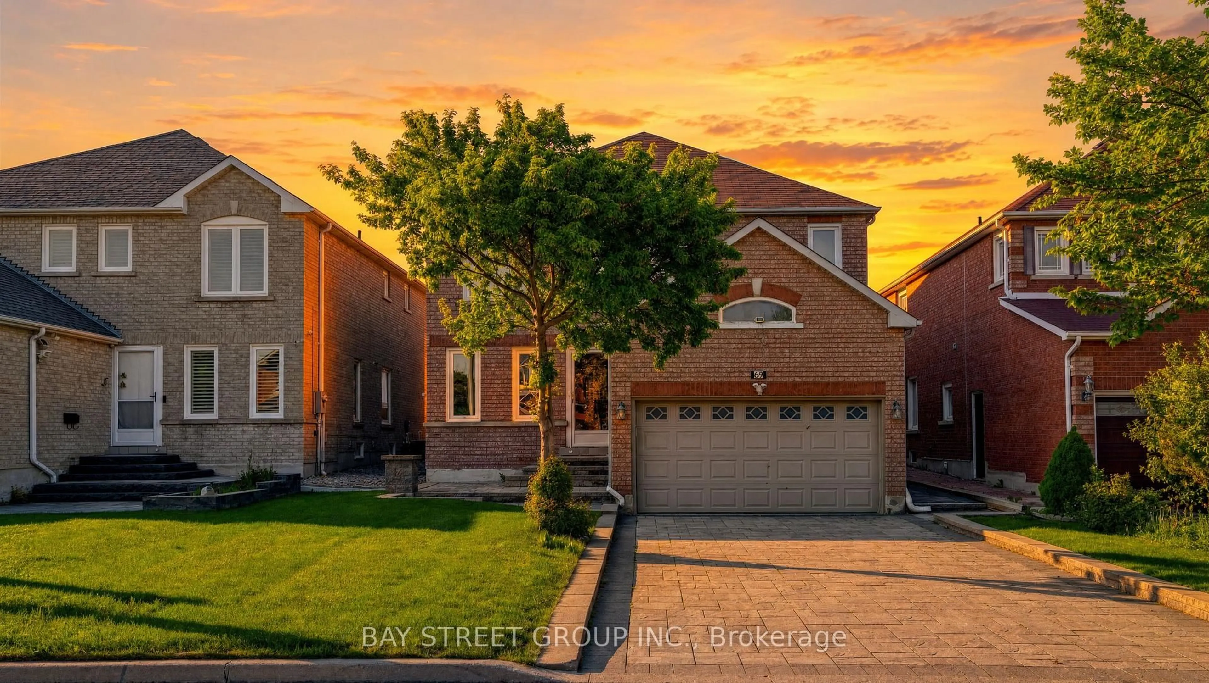Home with brick exterior material, street for 69 Bilbermar Dr, Richmond Hill Ontario L4S 1B9