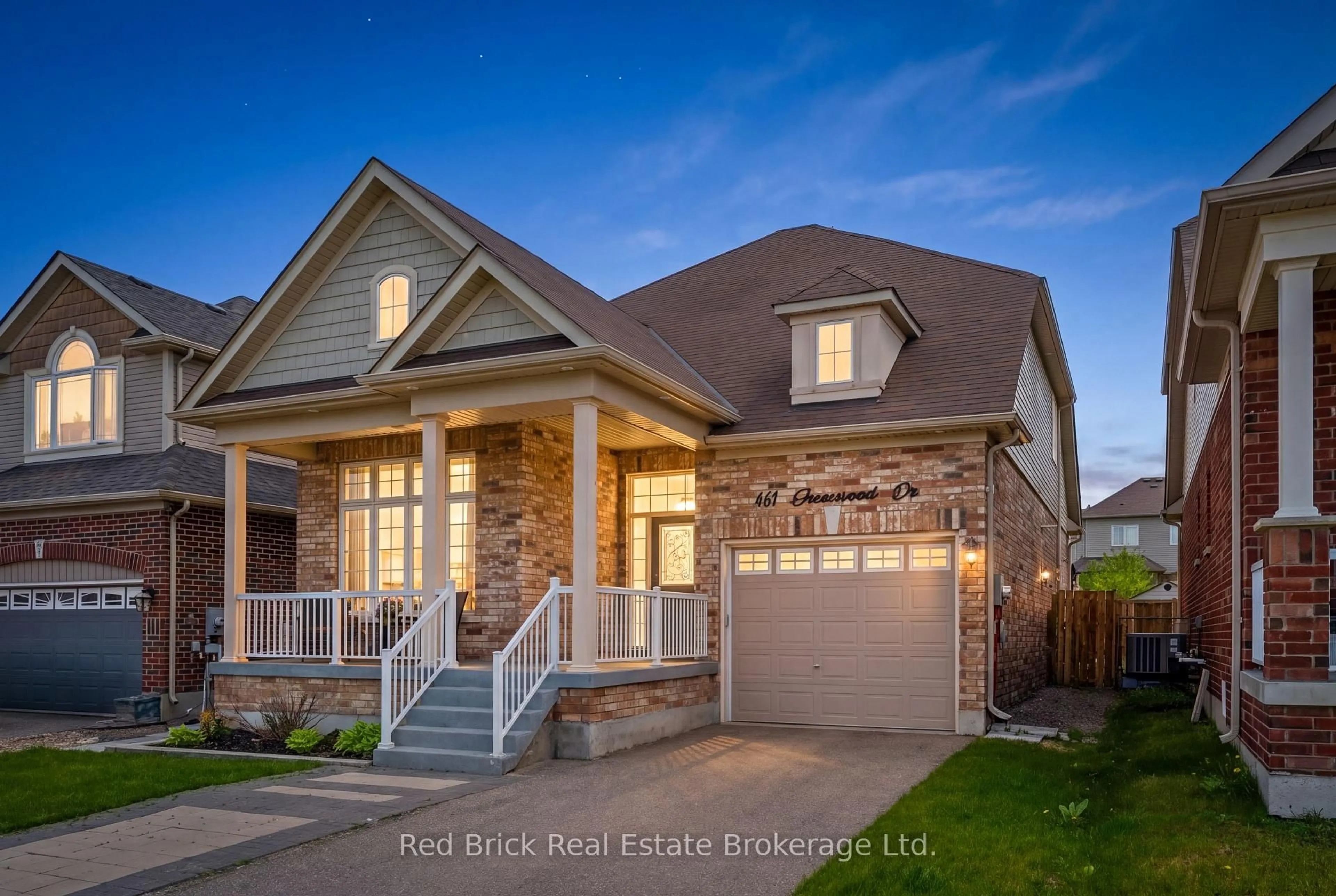 Home with brick exterior material, street for 461 Greenwood Dr, Essa Ontario L3W 0R4