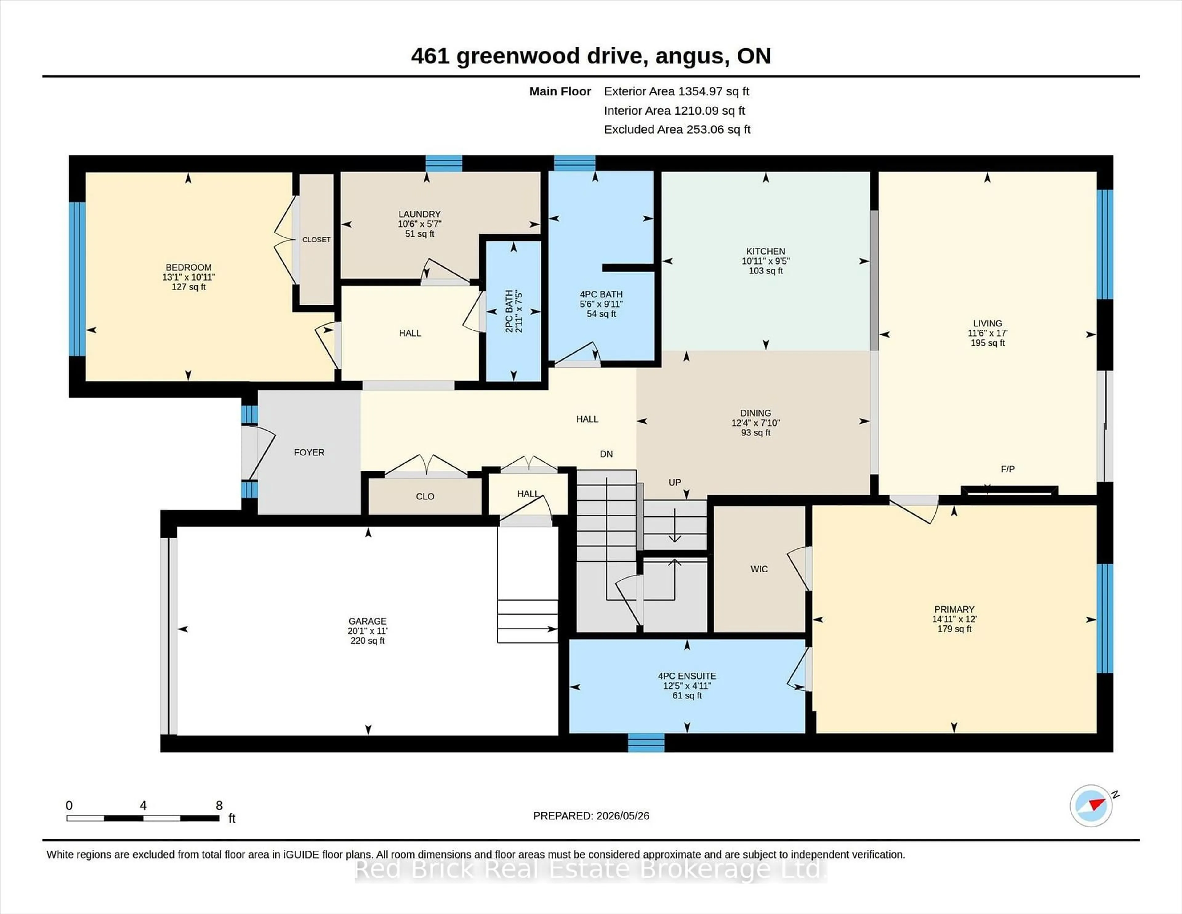Floor plan for 461 Greenwood Dr, Essa Ontario L3W 0R4