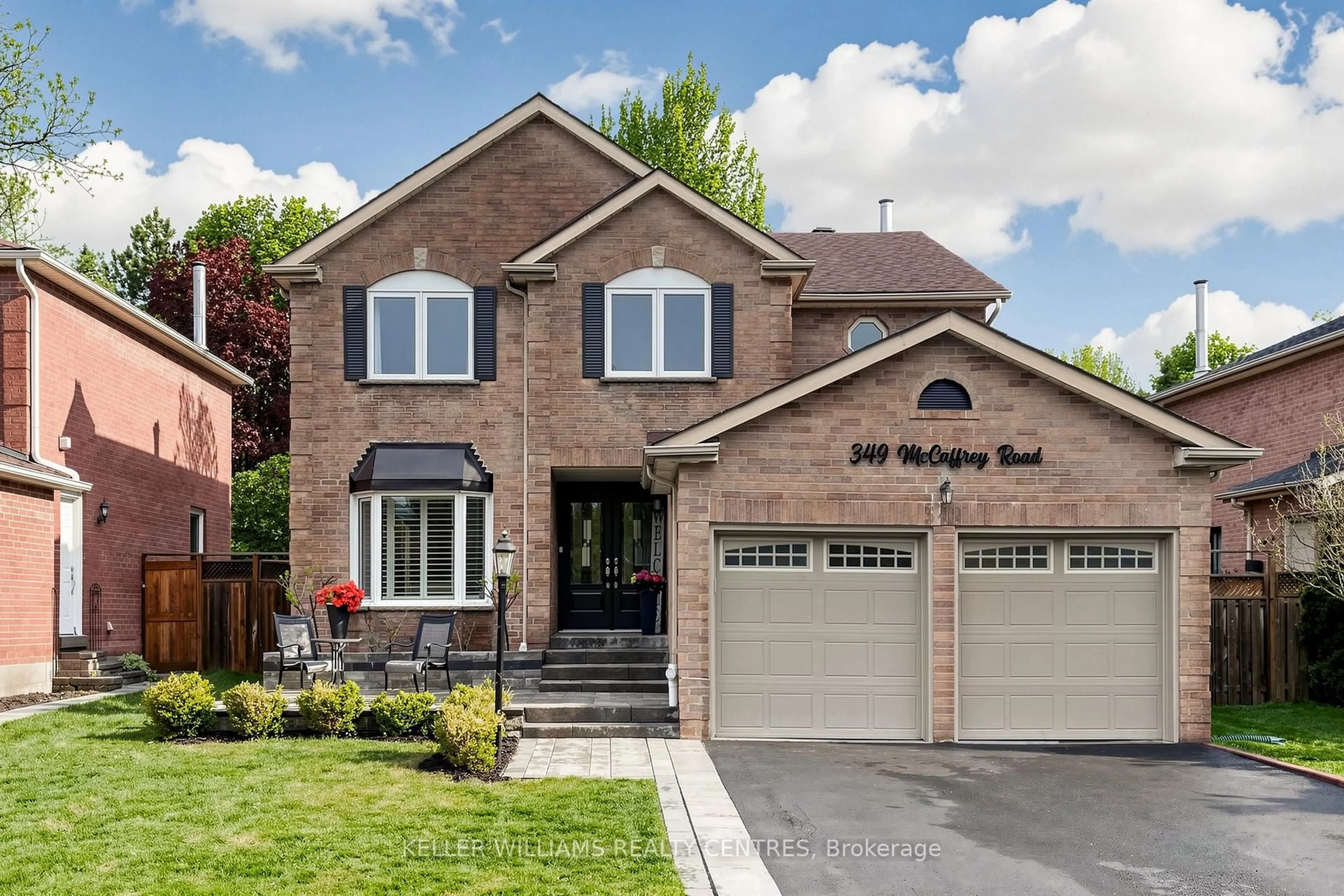 Home with brick exterior material, street for 349 Mccaffrey Rd, Newmarket Ontario L3X 1J2