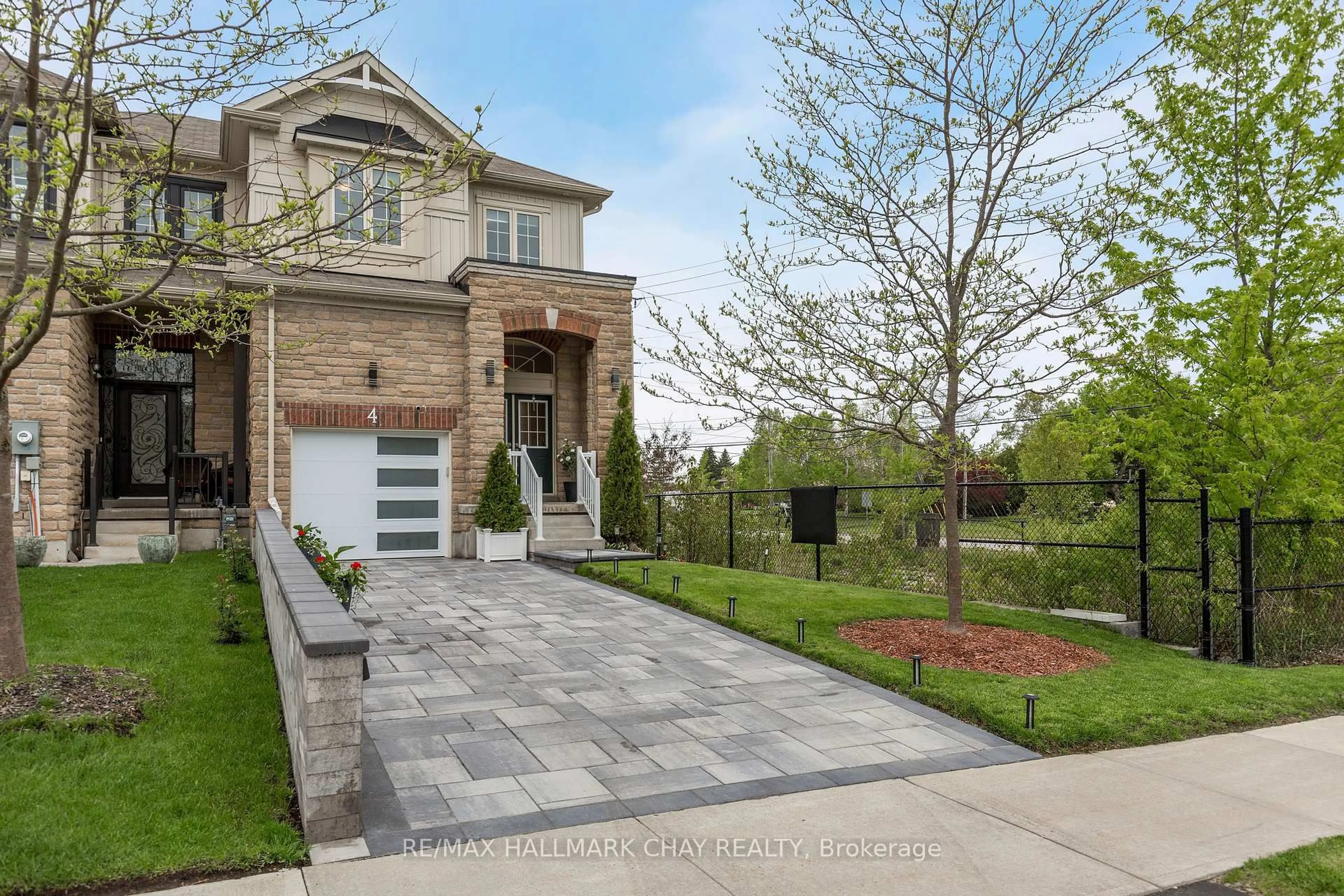 Home with brick exterior material, street for 4 Greenwood Dr, Essa Ontario L3W 0N5