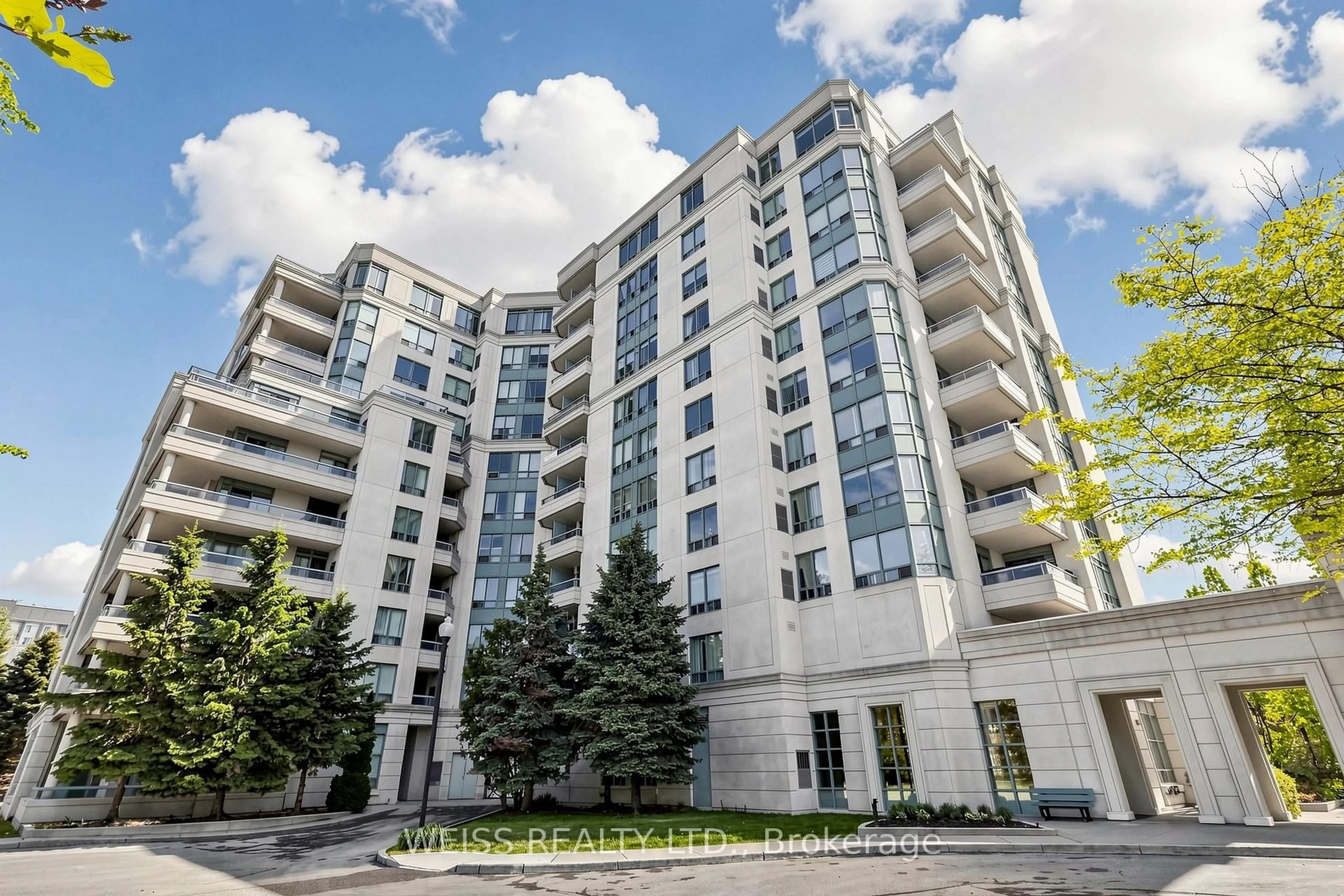 A pic from outside/outdoor area/front of a property/back of a property/a pic from drone, building for 5 Emerald Lane #710, Vaughan Ontario L4J 8P7