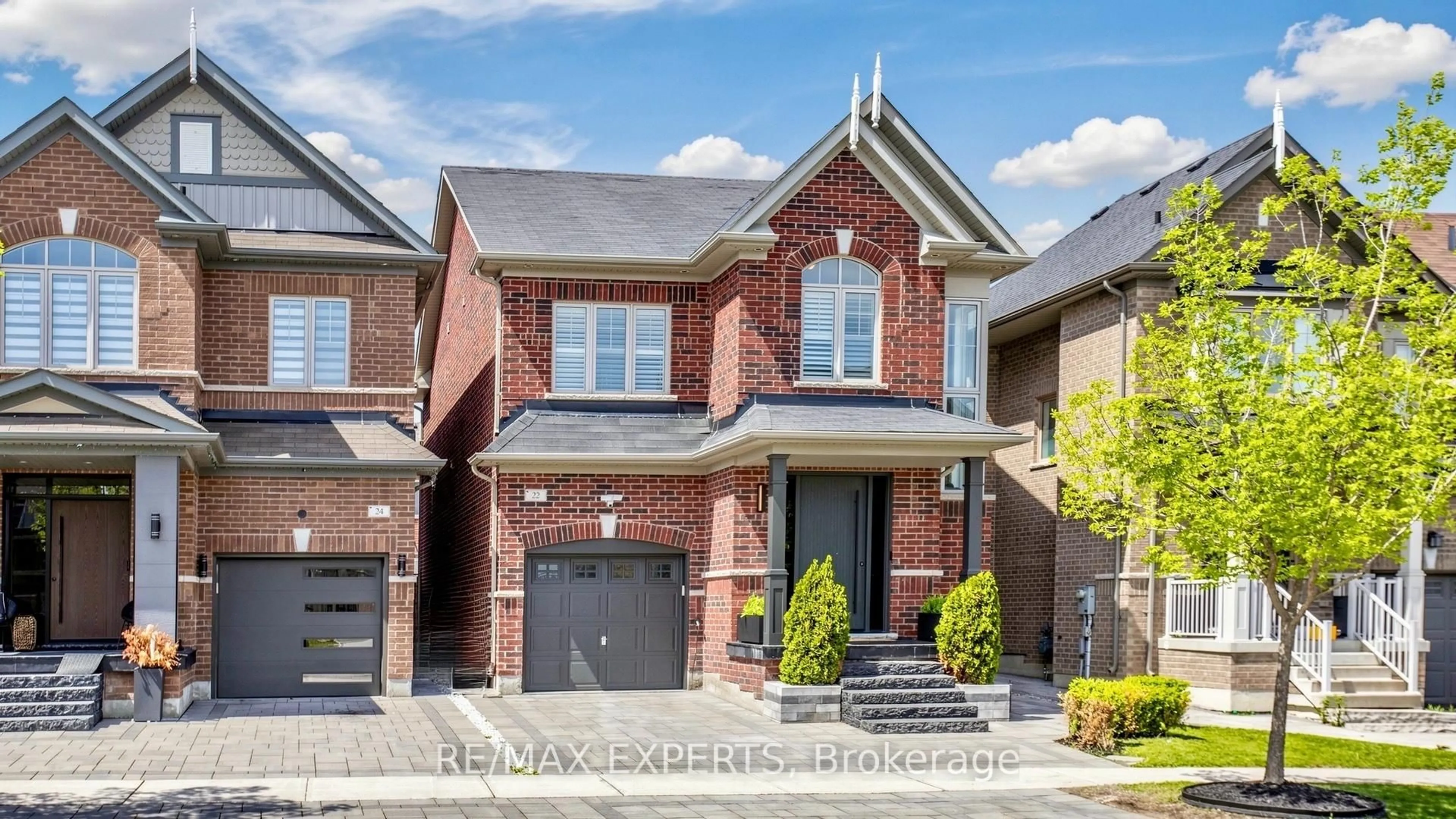 Home with brick exterior material, street for 22 Red Tree Dr, Vaughan Ontario L4H 4H8