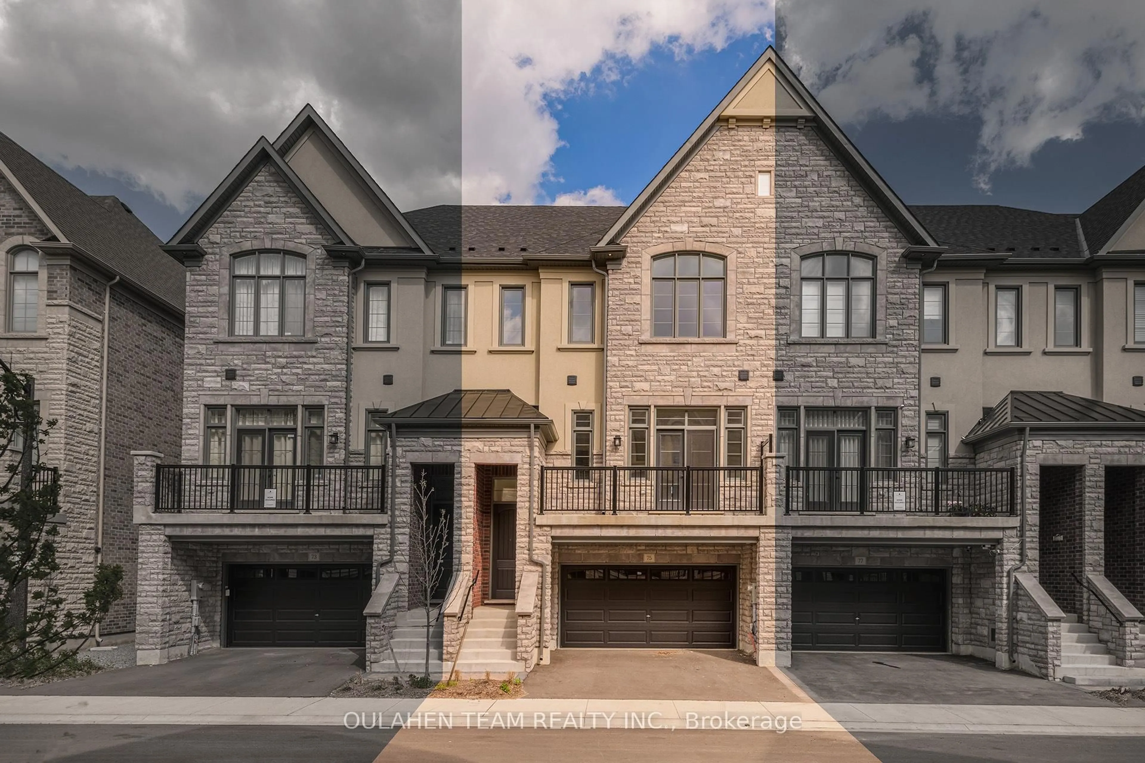 Home with brick exterior material, street for 75 West Village Lane, Markham Ontario L6C 3L5