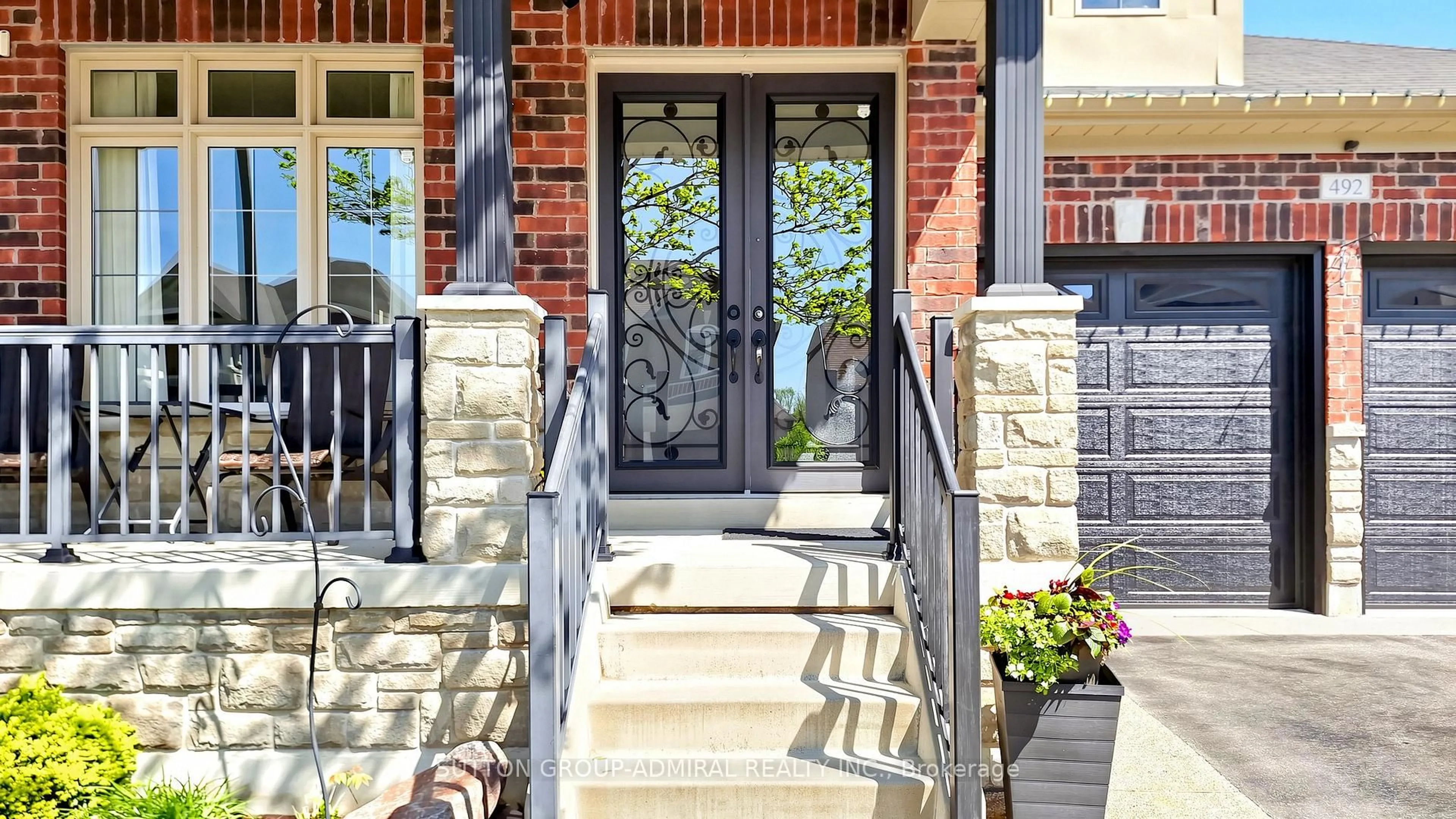Home with brick exterior material, street for 492 Kwapis Blvd, Newmarket Ontario L3X 3K6