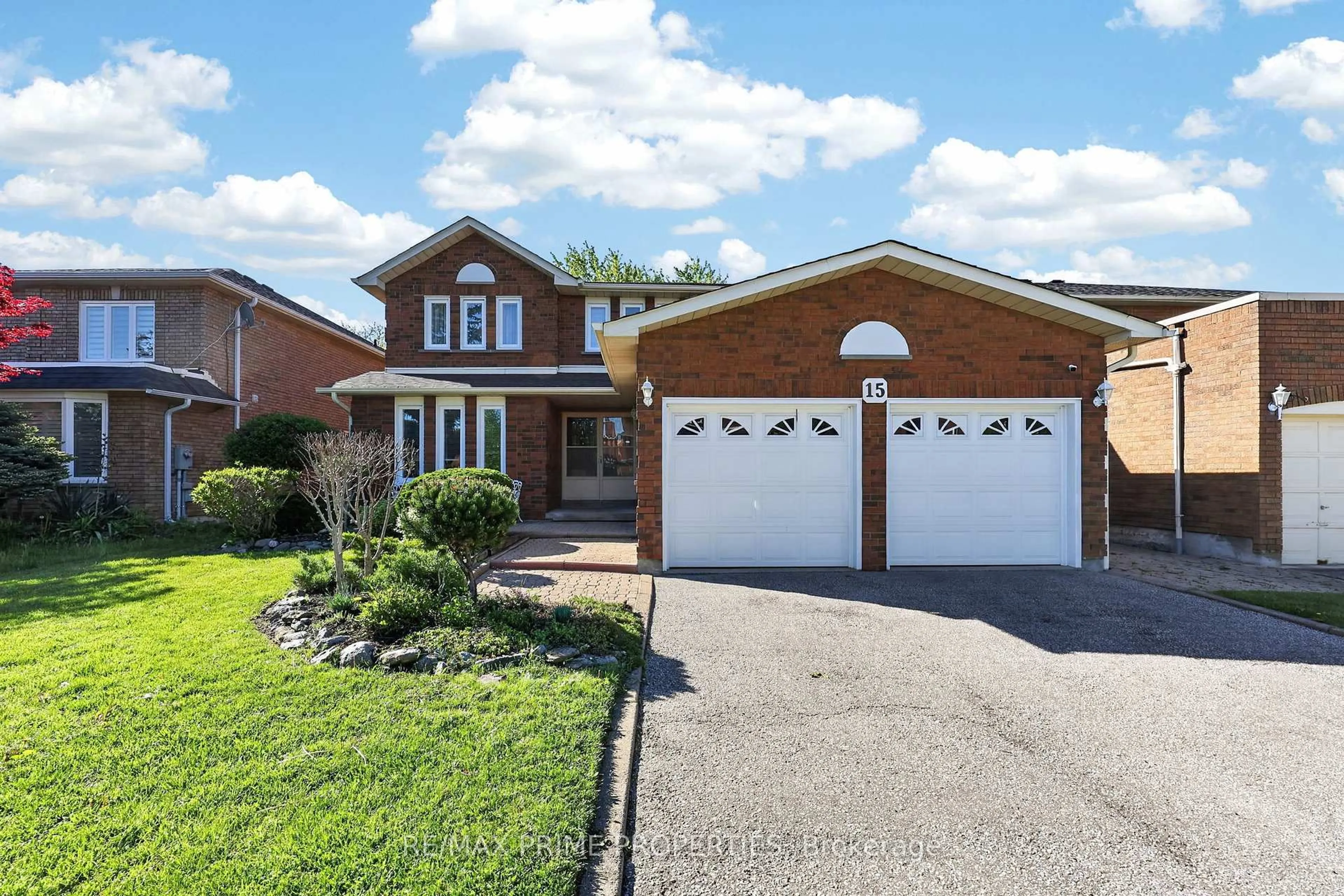 Home with brick exterior material, street for 15 Jimston Dr, Markham Ontario L3R 6S4