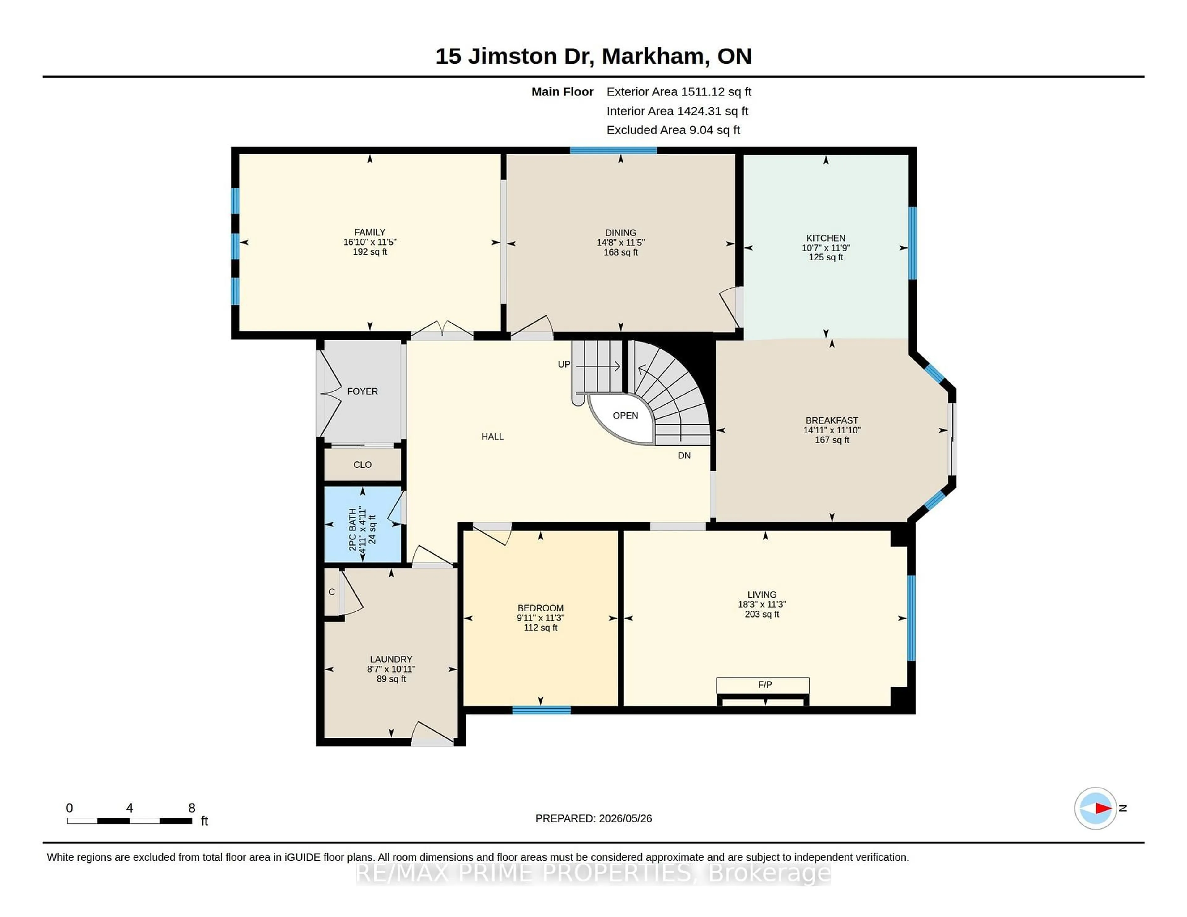 Floor plan for 15 Jimston Dr, Markham Ontario L3R 6S4