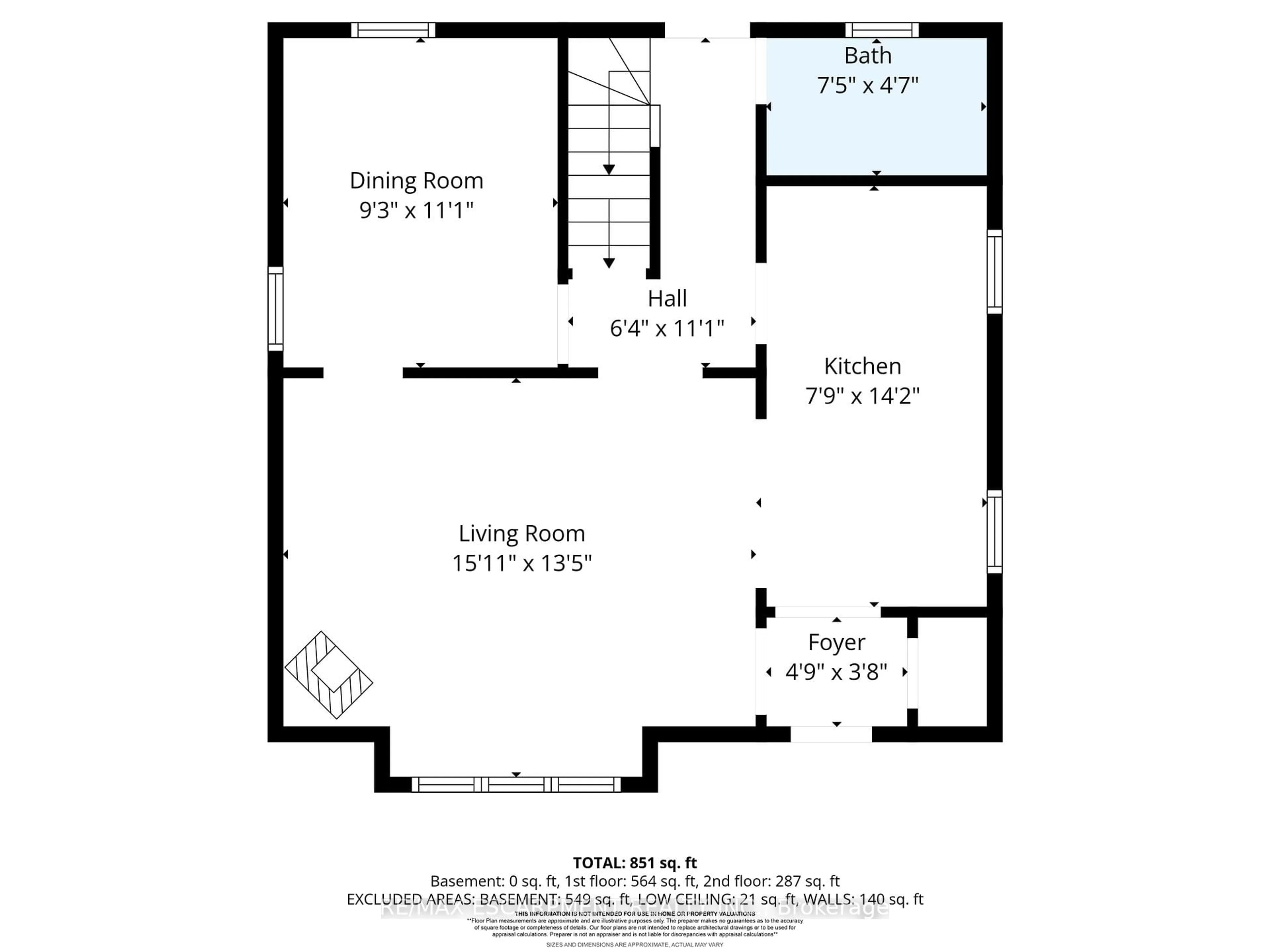 Floor plan for 261 Andrew St, Newmarket Ontario L3Y 1H1