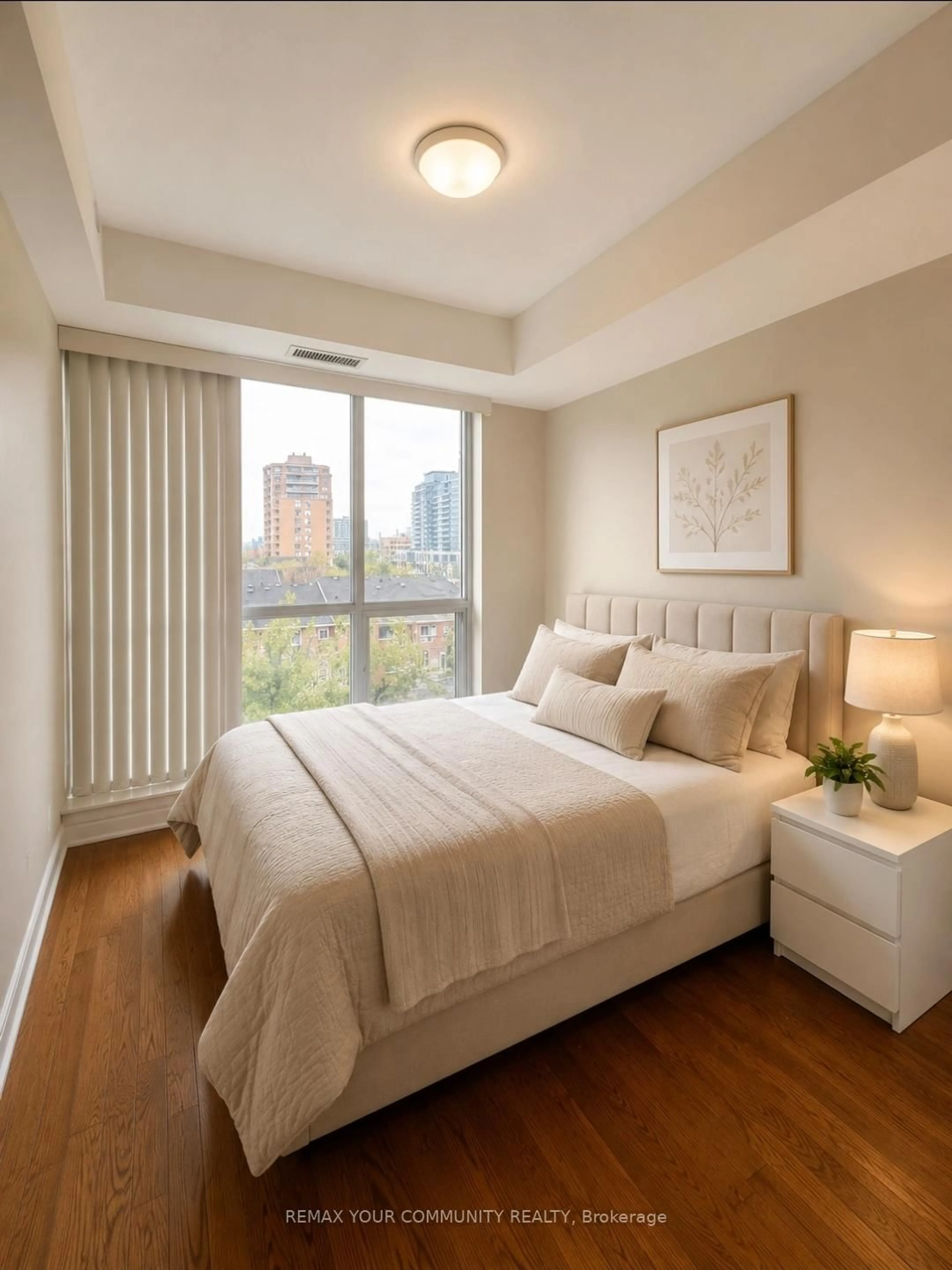 Bedroom with bed, unknown for 9191 Yonge St #518 SW, Richmond Hill Ontario L4C 1E2